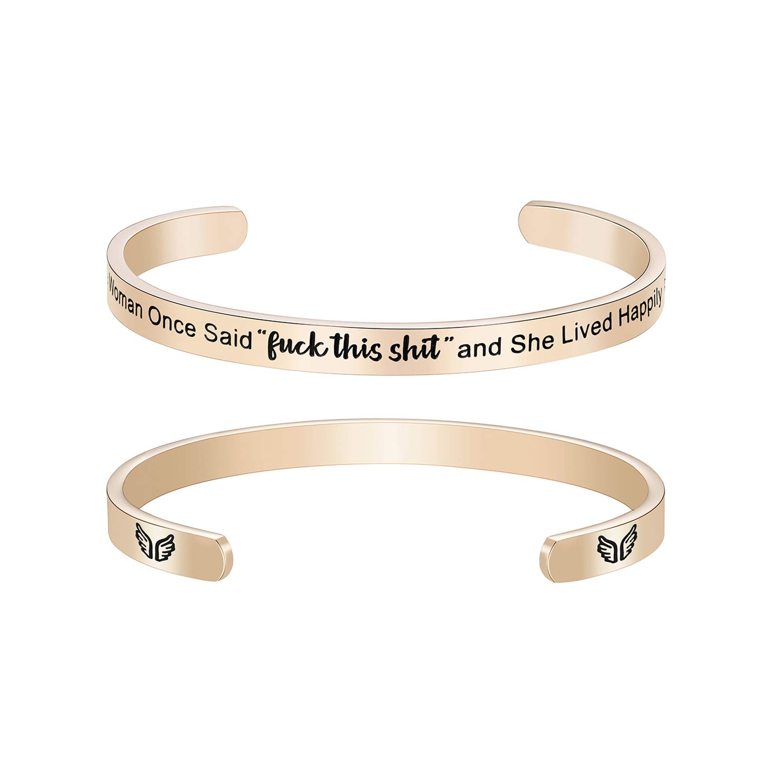 Inspirational Bracelets for Women with Hidden Messages - Motivational Mantra Cuff - Birthday Gifts for Her, Best Friend Gifts, Couples Bracelets, Mother's Day Gift for Women & Teen Girls - Perfect for Daily Wear, Special Occasions & Meaningful Gifting