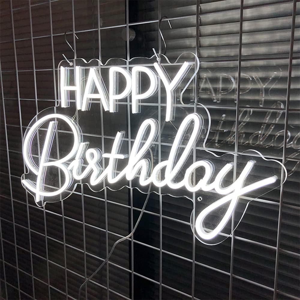Happy Birthday Neon Sign - 19.6