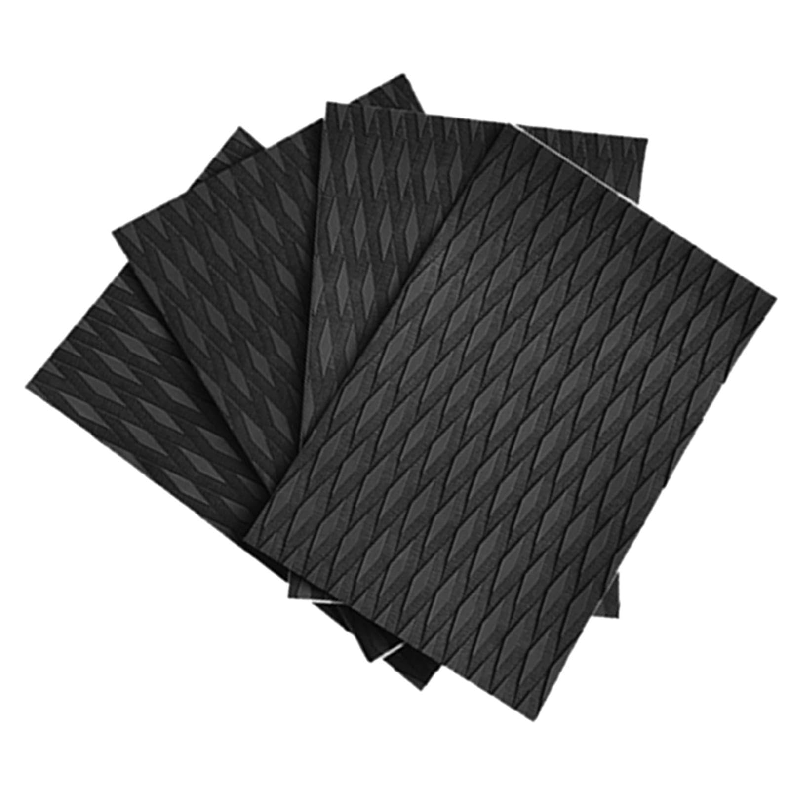 4X Non-Slip EVA Deck Grip Mats - Boat Decking Sheet & Surfboard Traction Pads for Canoe, Kayak, Longboard, Skimboard, SUP | DIY Waterproof Boat Flooring & Anti-Skid Surf Accessories for Marine, Beach & Outdoor Activities