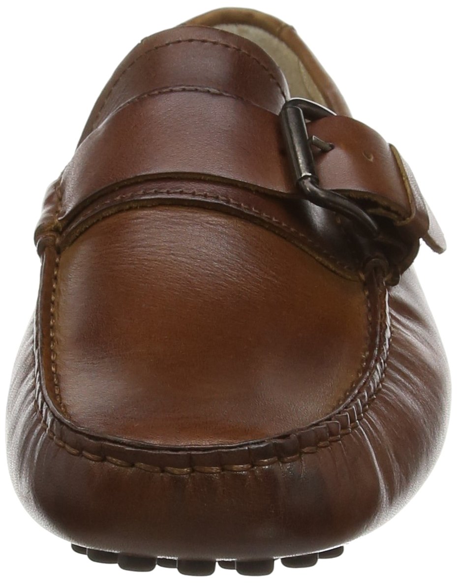 Aldo Men's Genuine Leather Moccasins - Comfortable Casual Loafers for Business & Travel - Lightweight Slip-On Shoes for Office, Driving & Everyday Wear