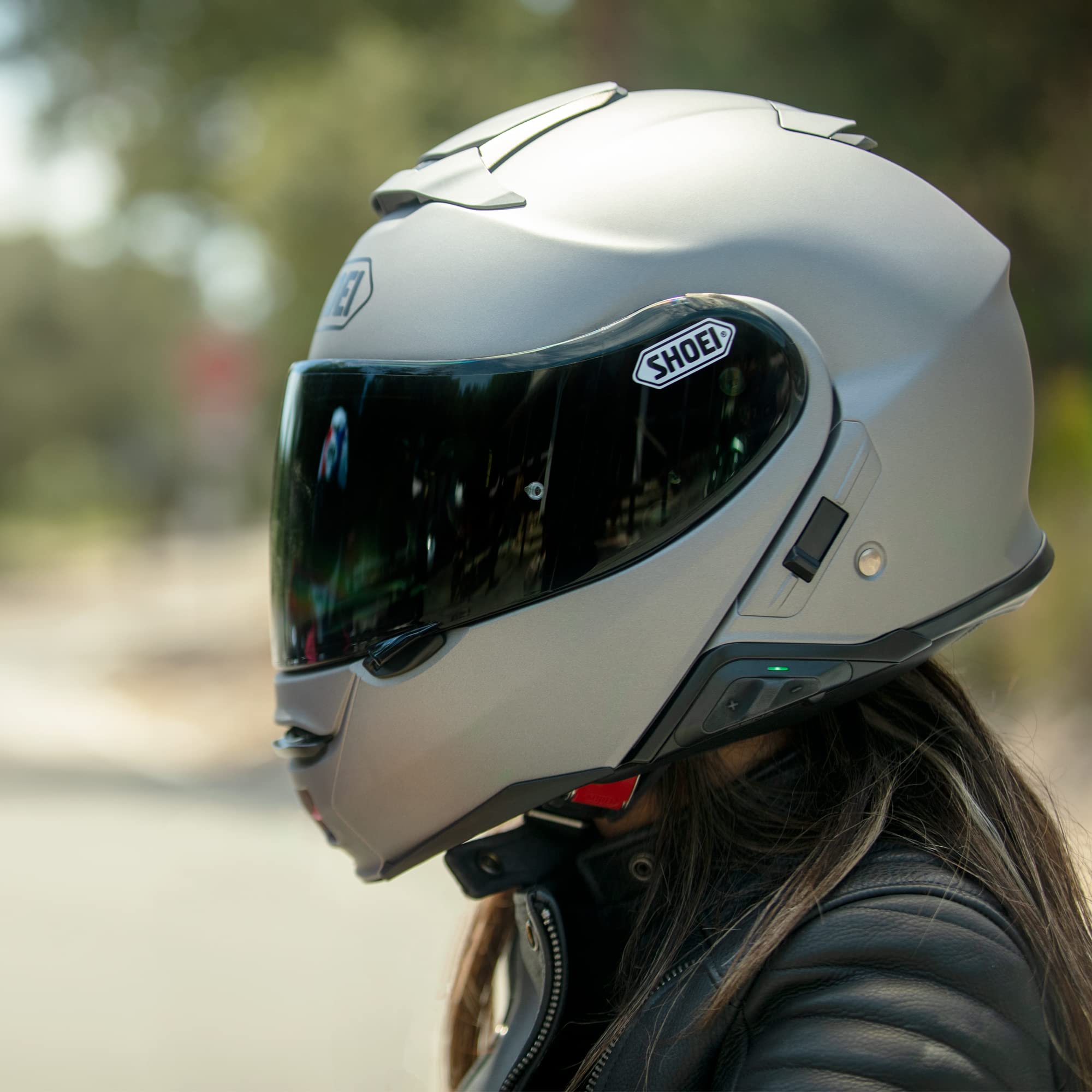 Sena Adult Srl Mesh Bluetooth Communication System for SHOEI Helmets - Black, One Size US - Perfect for Motorcycle Riders, Group Intercom & Hands-Free Calls