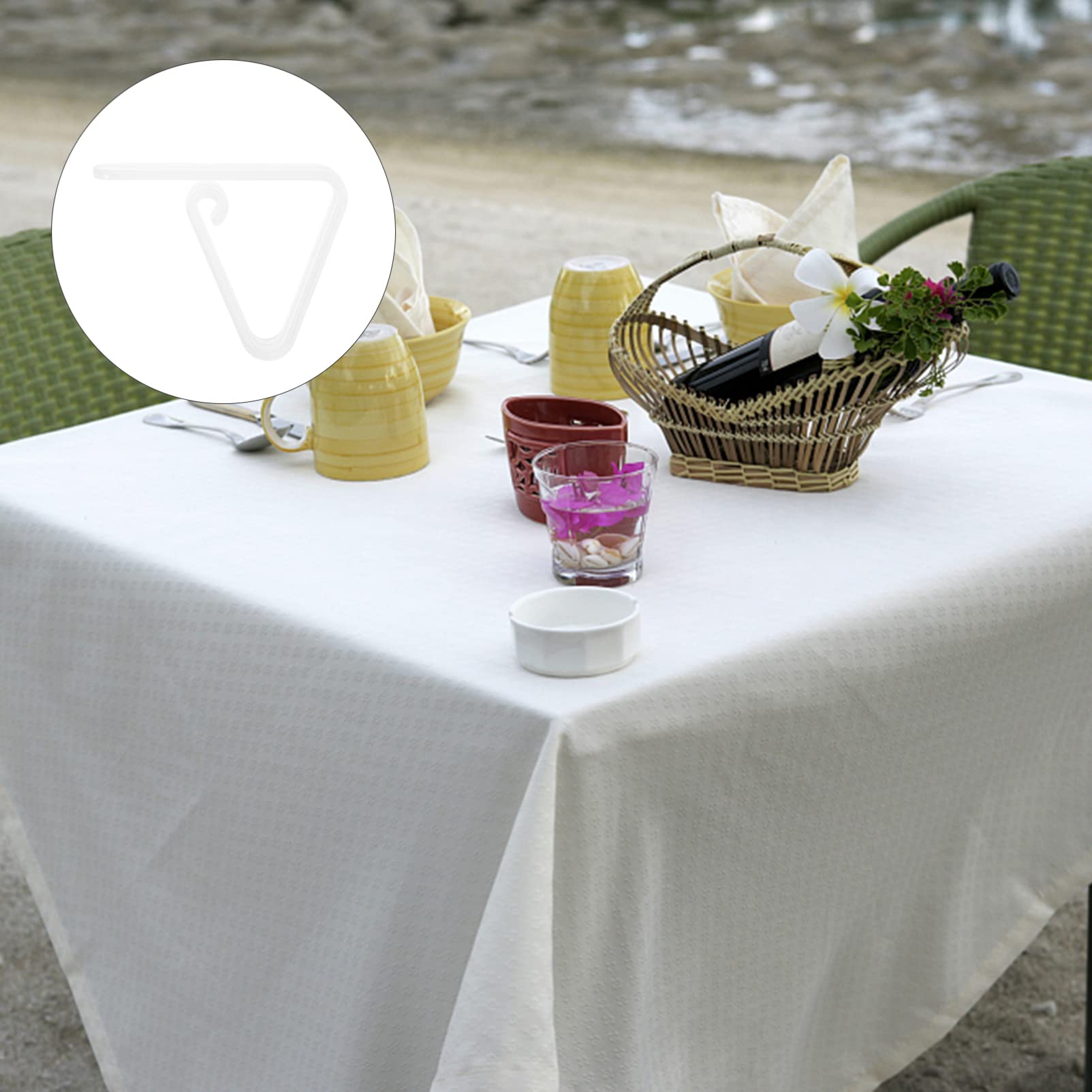 50 Pack Heavy Duty Tablecloth Clips for Outdoor Picnic - Secure Table Cover for Thick Tables, Plastic Tablecloth Holder Clamps for Camping, BBQs, and Parties - Durable Household Table Runner Fasteners