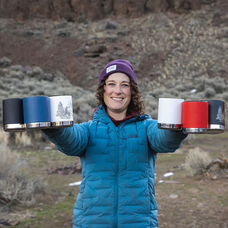 Klean Kanteen 12oz (355ml) Insulated Stainless Steel Camping Mug with Lid - Perfect for Coffee, Tea & Outdoor Adventures