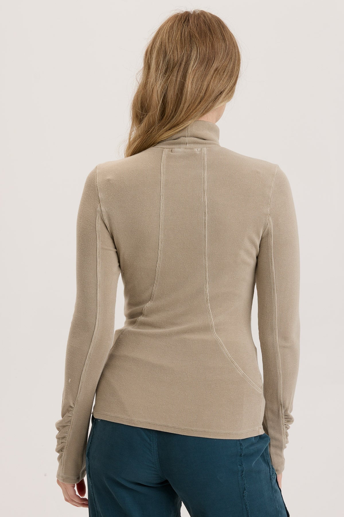 Rib Sorren Turtleneck Sweater for Women - Soft Knit Winter Pullover - Cozy Casual & Office Wear
