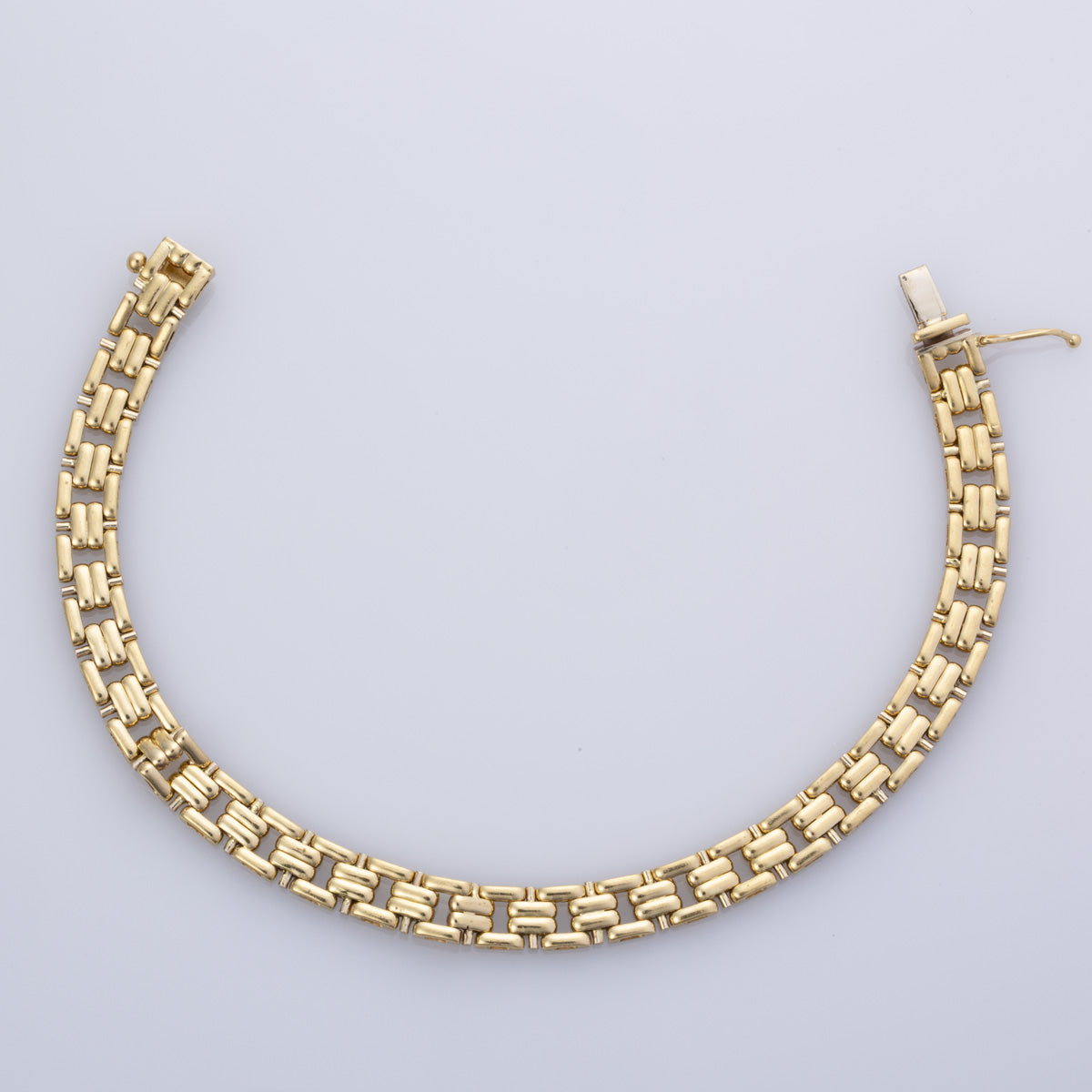 18K Yellow Gold Bracelet for Women - Elegant 8mm Wide Luxury Bangle for Everyday Wear, Gifts & Special Occasions