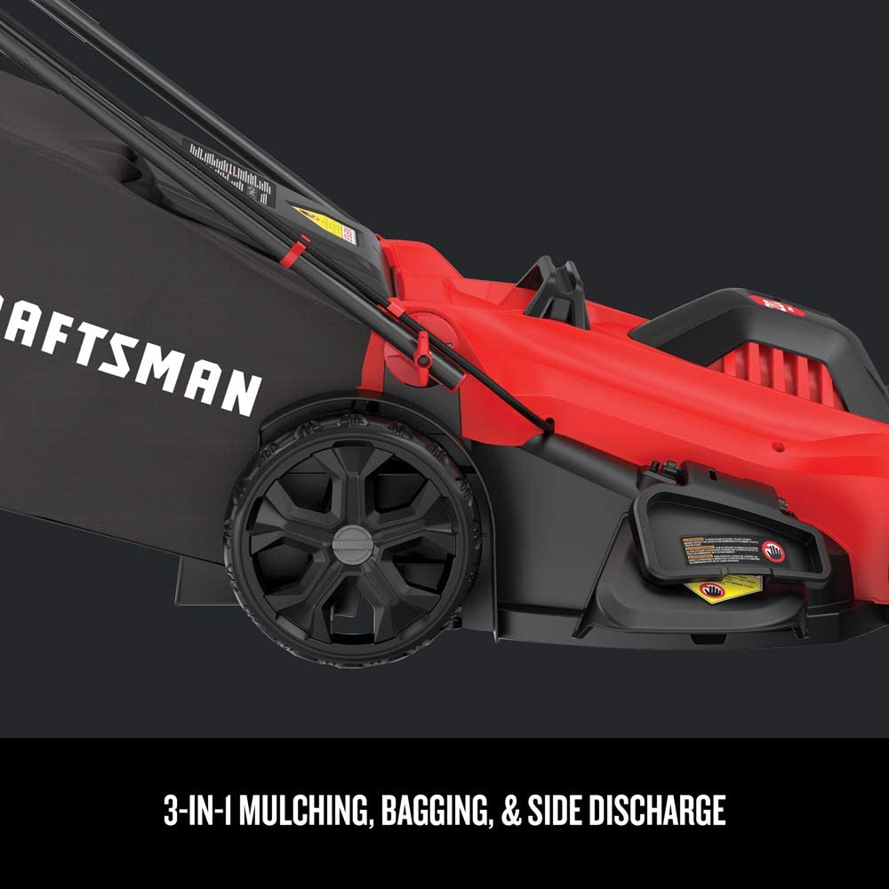 CRAFTSMAN 20-Inch 13Amp Electric Lawn Mower - Refurbished with Full Warranty (CMEMW213) | Perfect for Small to Medium Yards & Eco-Friendly Lawn Care