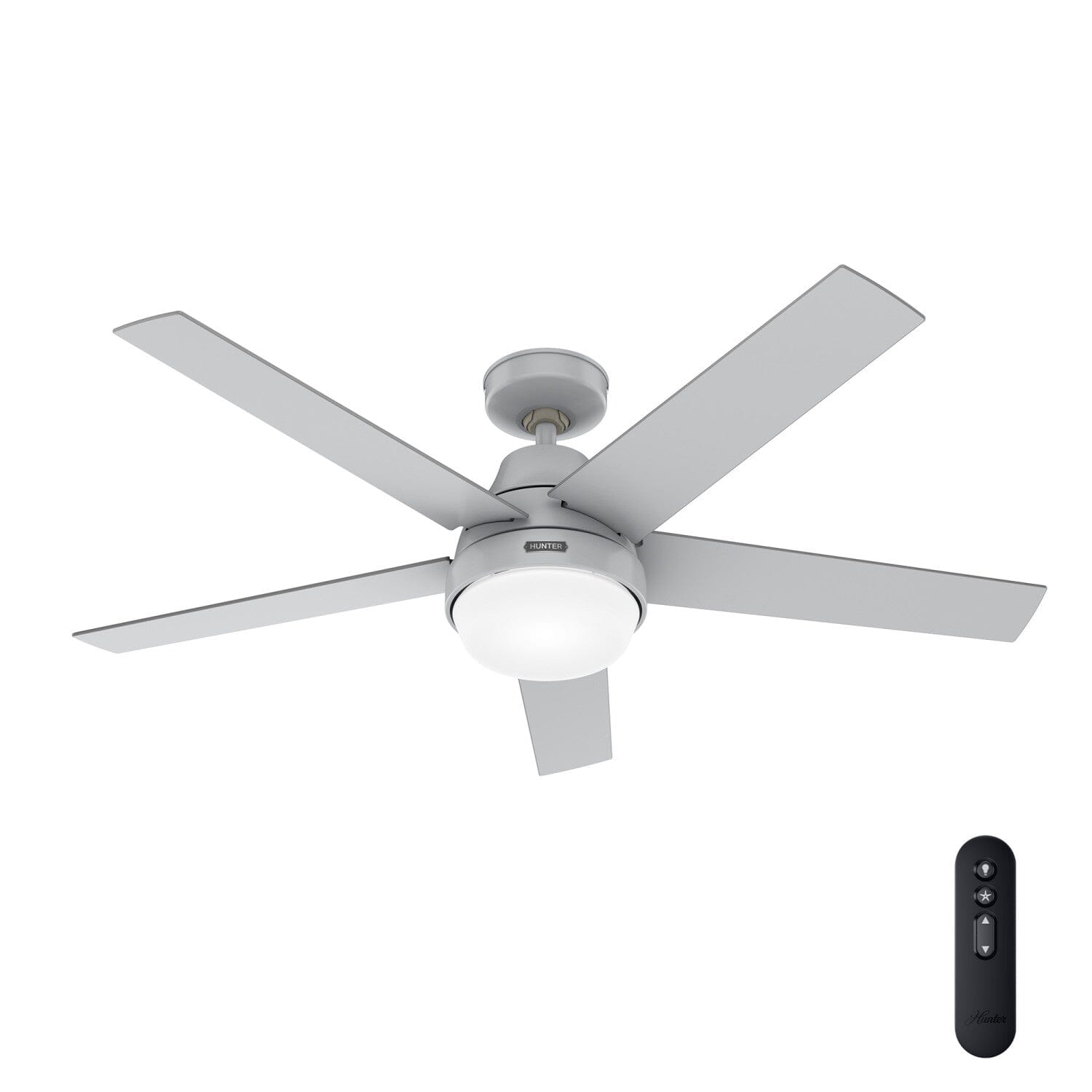 52 Inch Aerodyne Indoor Smart Fan with LED Light & Remote Control - Perfect for Living Room, Bedroom, and Office Cooling