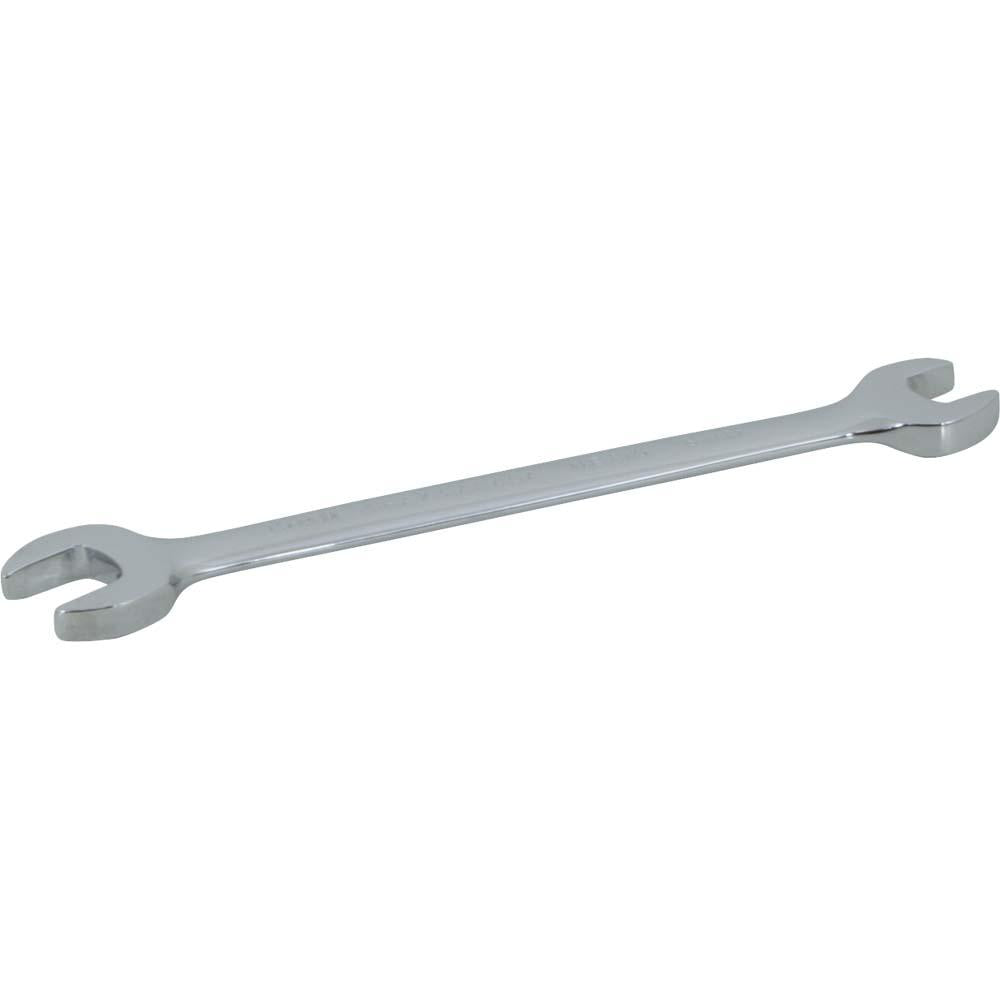 Metric Open End Wrenches Set - 15° Head Angle for Tight Spaces - Mirror Chrome Finish Anti-Corrosion - Perfect for Automotive Repair, Plumbing & DIY Projects