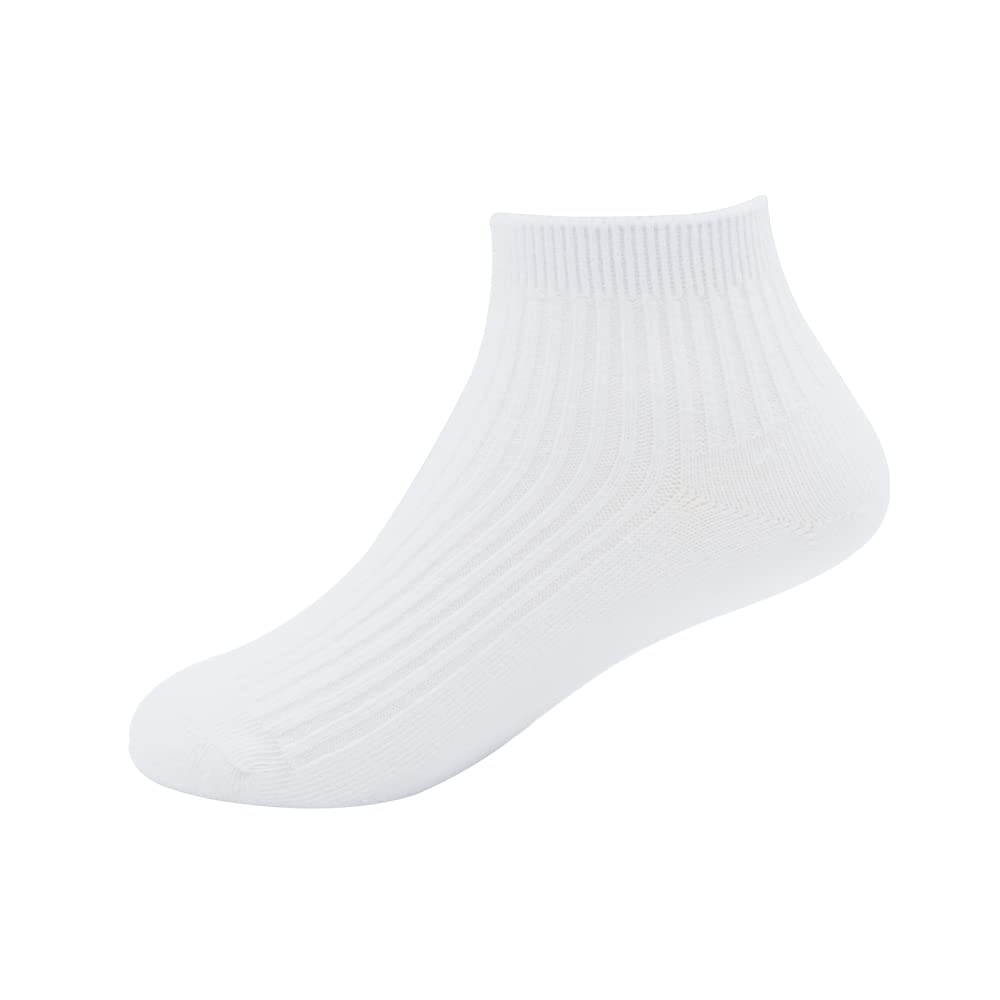 **Unisex Kids School Socks for Boys & Girls - Soft Cotton Crew Socks for Toddler, Youth & Students - Comfortable Dress & Trainer Socks for Daily Wear, School Uniform & Sports Activities**