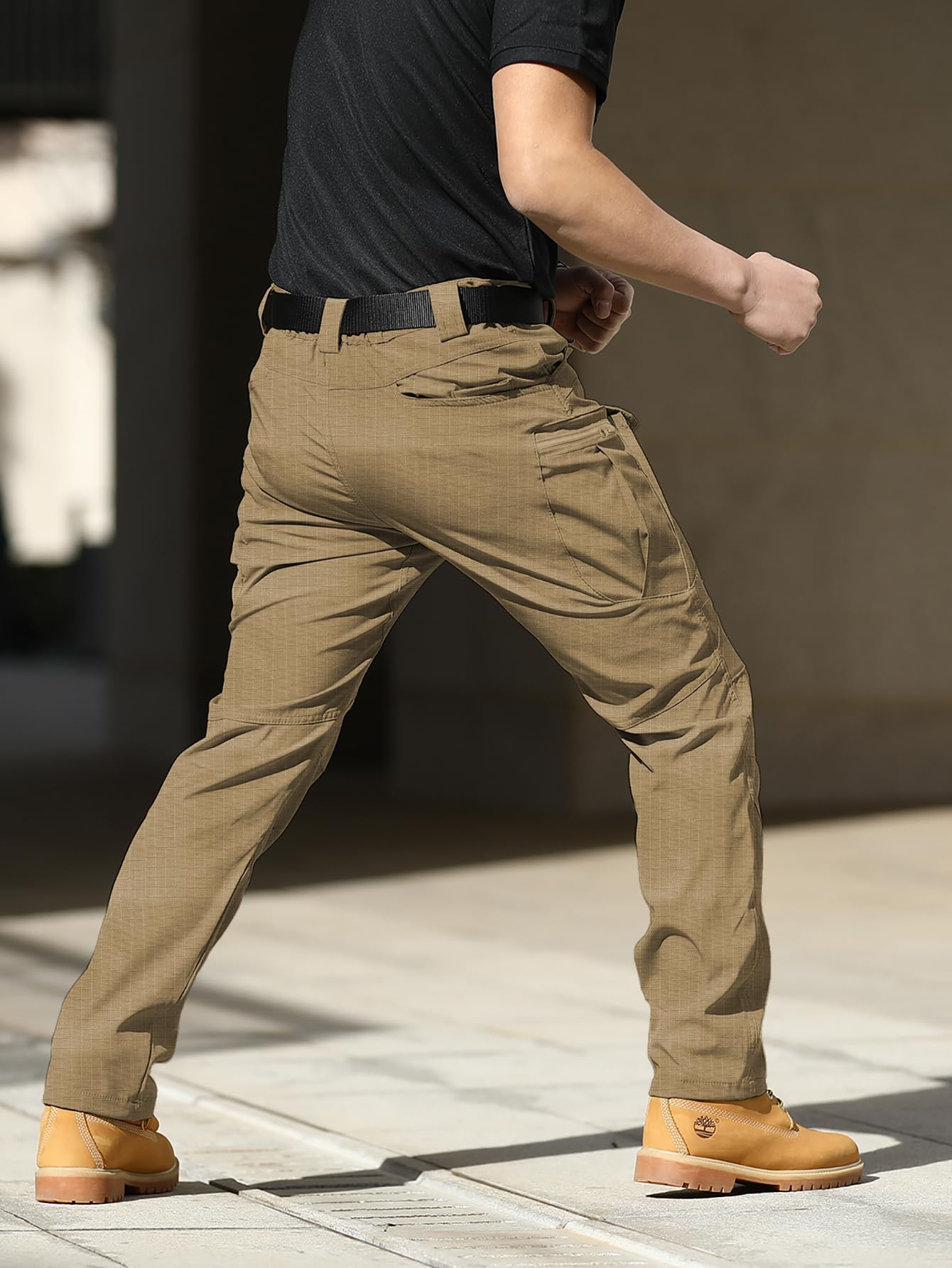 AUTIWITUA Men's Tactical Pants - Water Resistant Cargo Pants for Outdoor Hiking, Work & Casual Wear - Lightweight Durable No Belt Design - Perfect for Camping, Hunting & Everyday Use