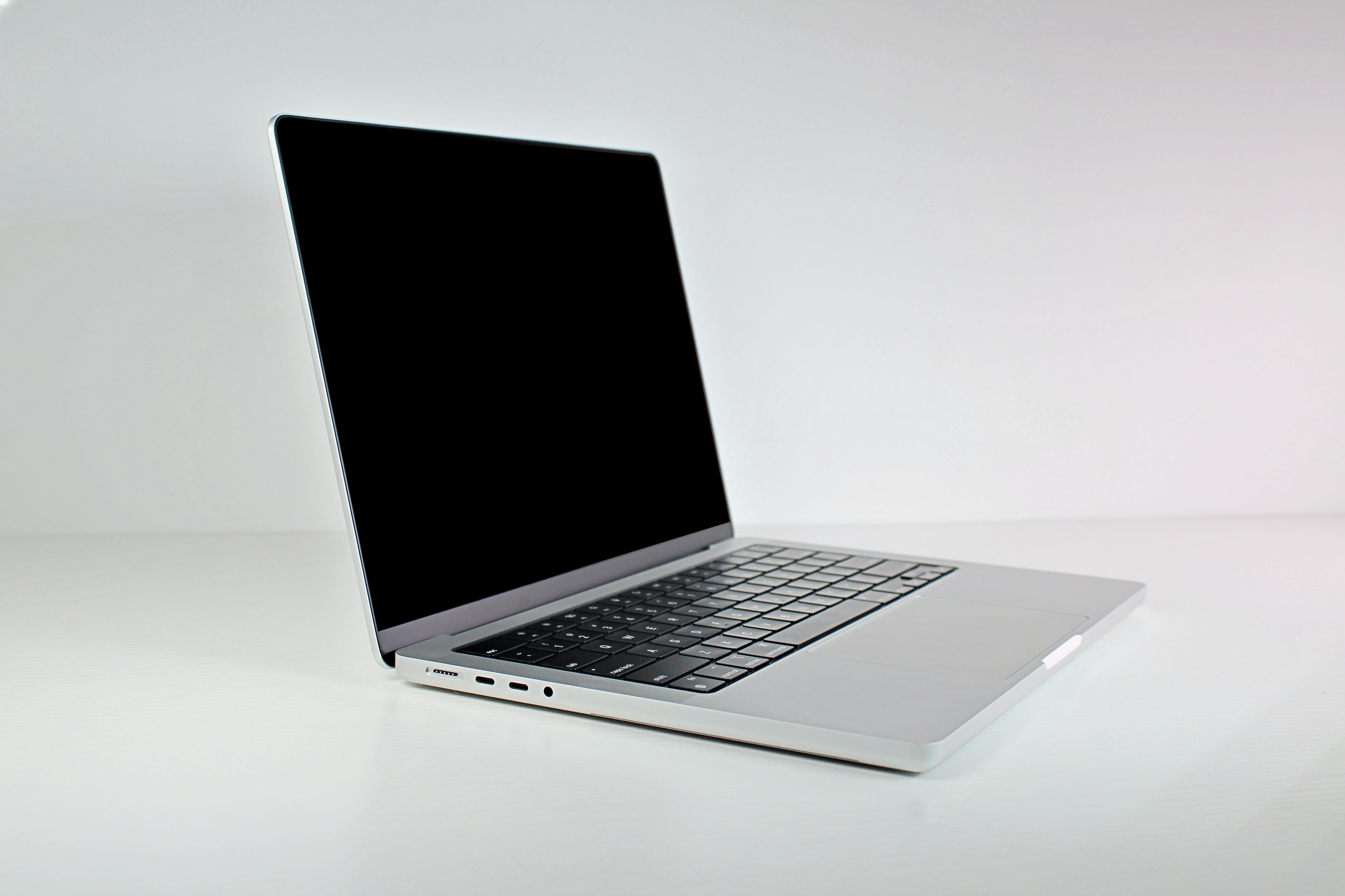 2021 Apple MacBook Pro 14-inch Laptop - M1 Max Chip with 10-Core CPU & 32-Core GPU, 64GB RAM, 8TB SSD Storage in Silver | Perfect for Graphic Design, Video Editing & Professional Work