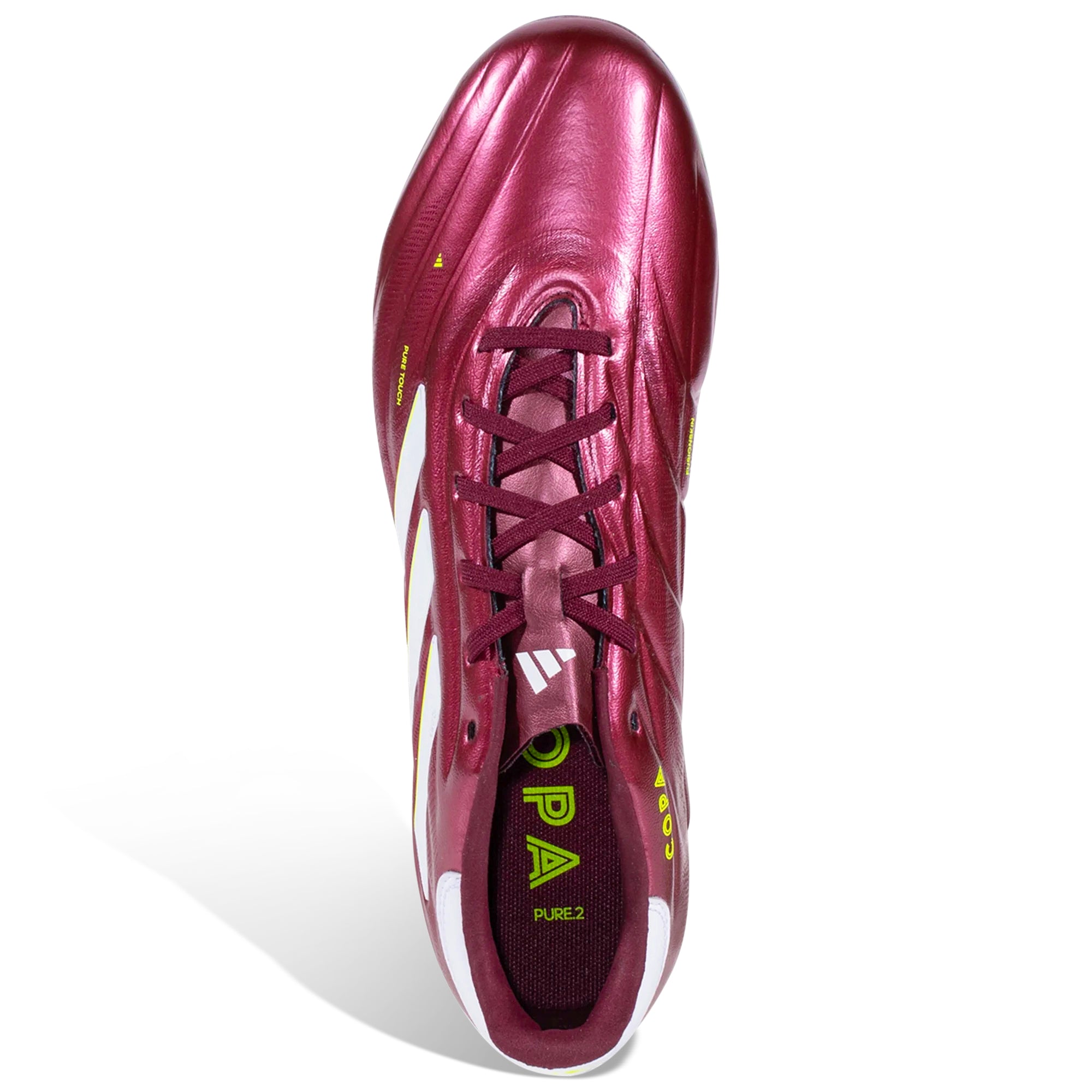 adidas Copa Pure 2 Pro FG Soccer Cleats - Shadow Red | Firm Ground Football Boots for Men | Perfect for Professional Matches & Training