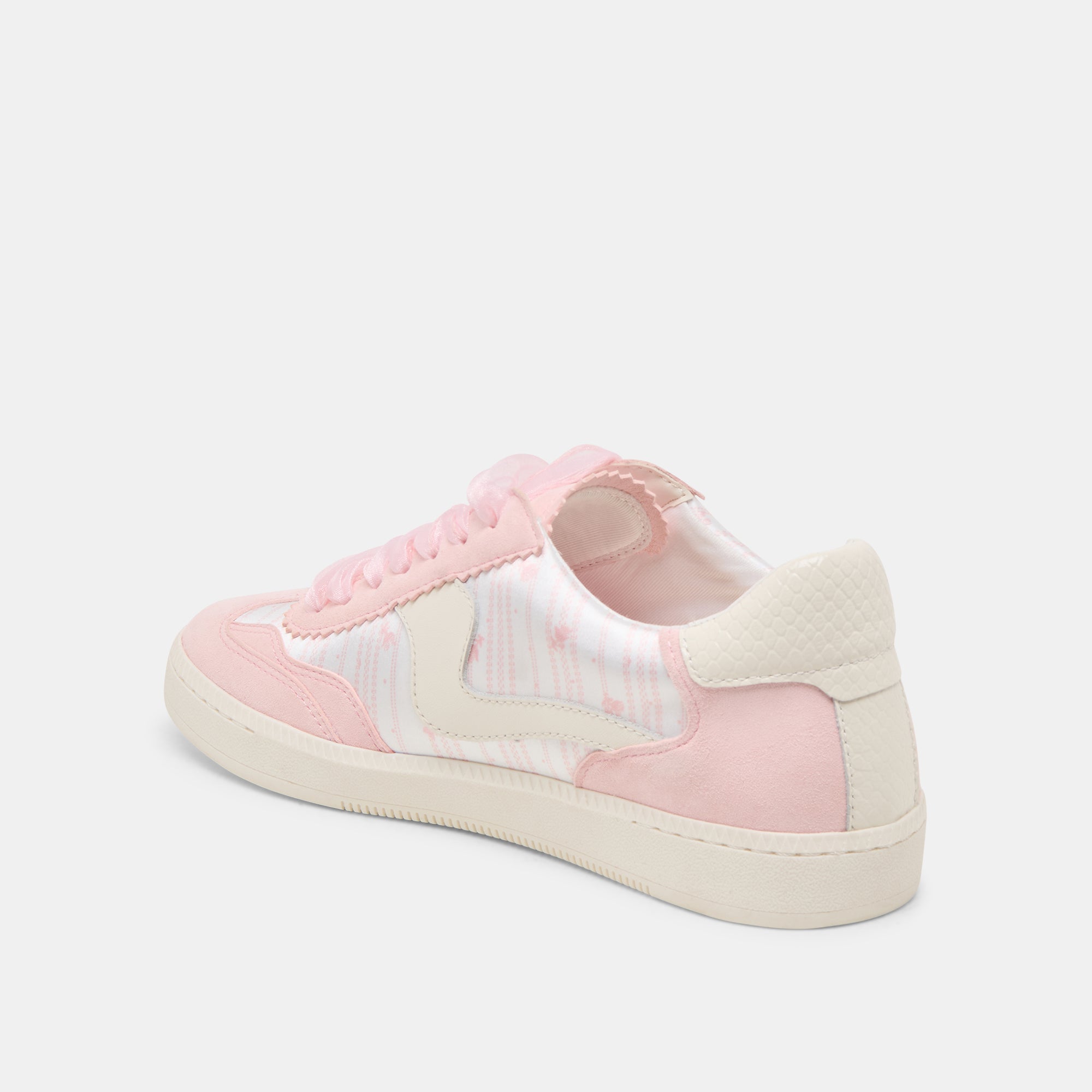 Byrdie Golf Sneakers for Women - Pink Floral Nylon Athletic Shoes - Perfect for Golf, Walking & Casual Wear