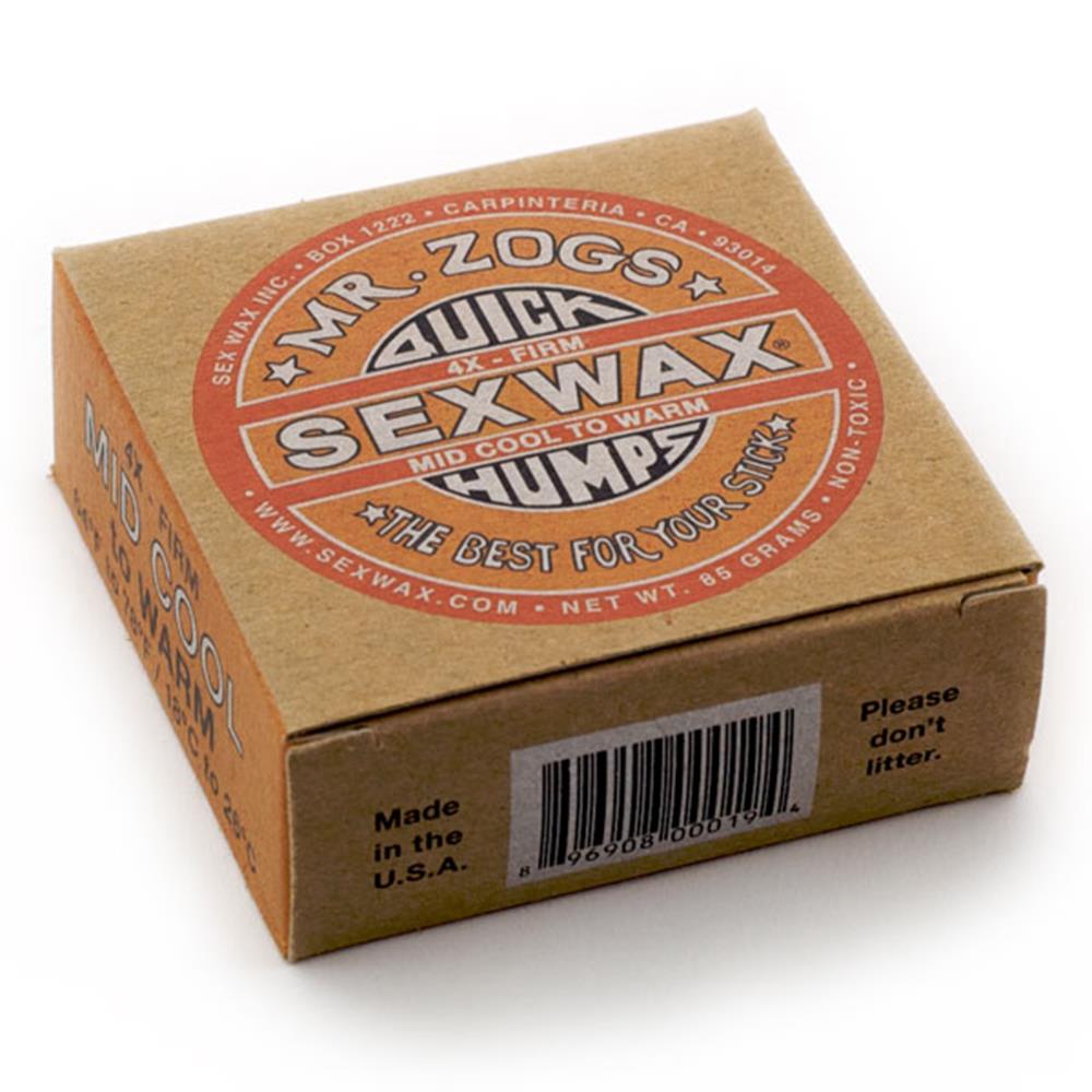 Sex Wax Quick Humps Surfboard Wax - Orange for Enhanced Grip & Performance - Perfect for Surfing, Bodyboarding & Water Sports