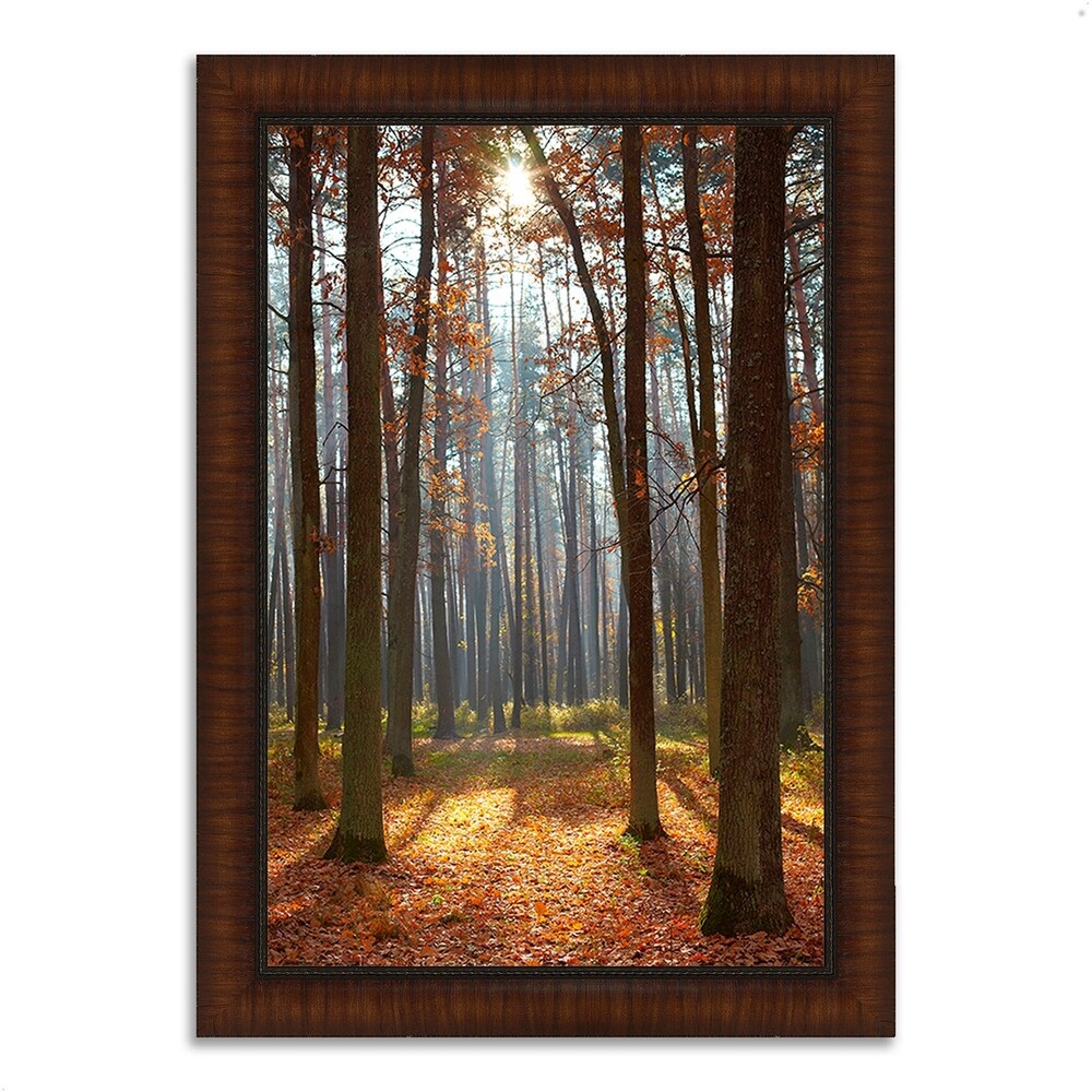 Autumn Forest Framed Wall Art - Premium Canvas Print Ready to Hang - Perfect for Living Room, Bedroom & Office Decor