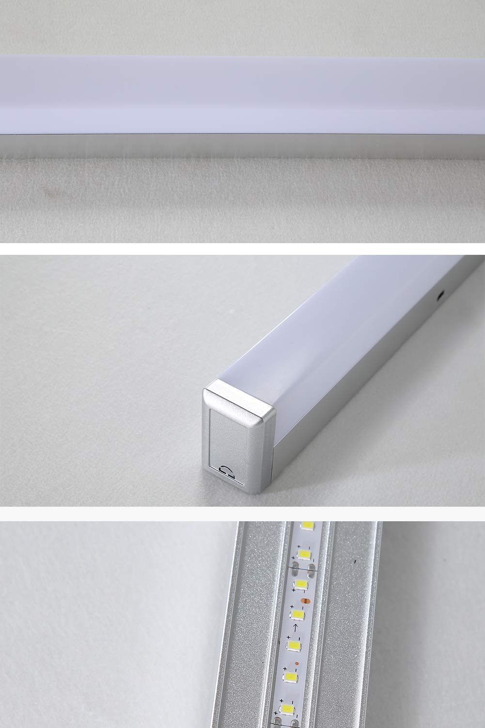 12 Inch 8W LED Vanity Light Fixture - 4000K Natural White Light - IP44 Waterproof - Modern Aluminum Bathroom Mirror Lighting - Perfect for Makeup Vanity, Dressing Room & Bathroom Mirror Front Lighting