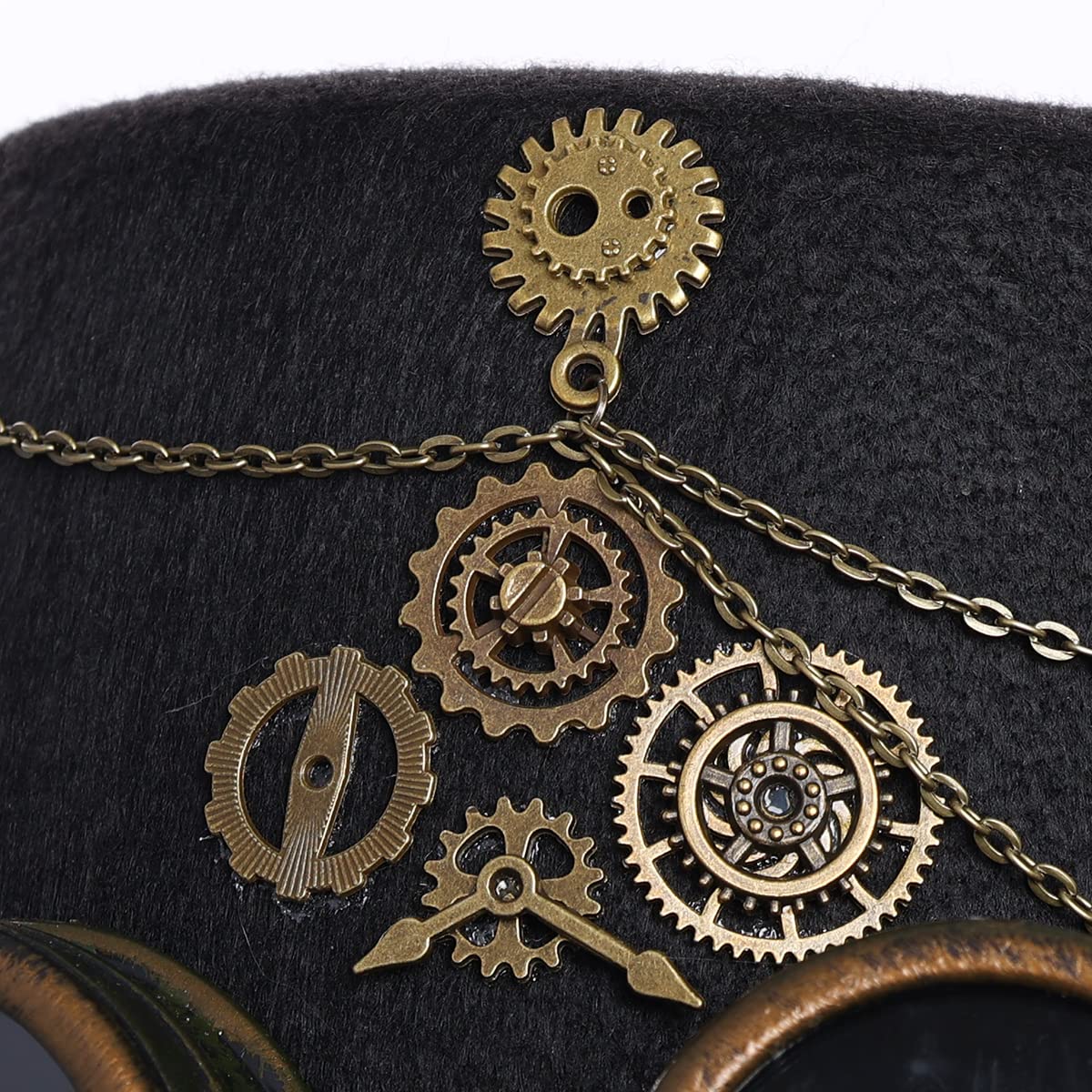 Steampunk Top Hat with Goggles for Women & Men - Victorian Gothic Halloween Costume Accessory - Perfect for Cosplay, Halloween Parties, and Themed Events