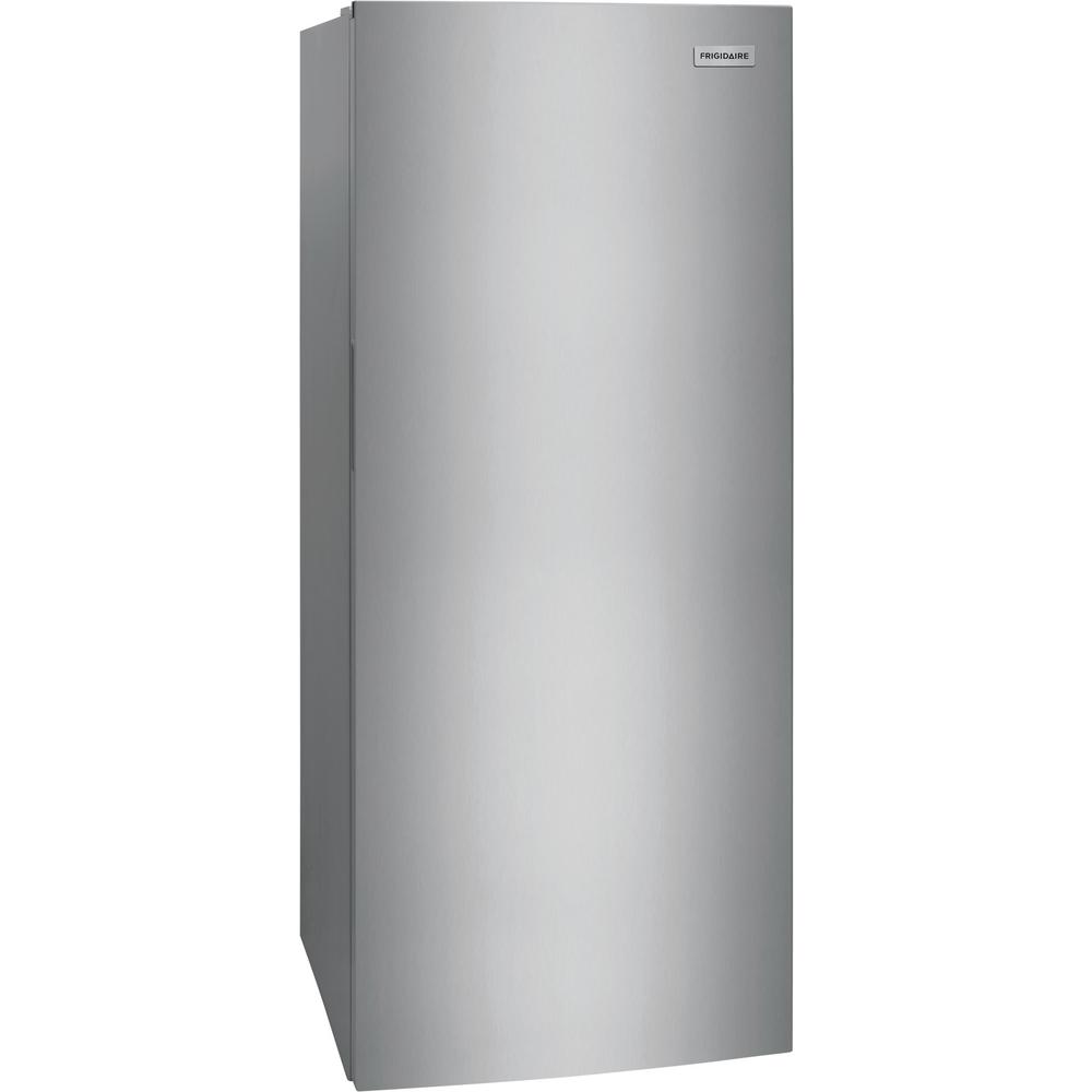 Frigidaire FFFU16F2VV 16 Cubic Foot Frost-Free Upright Freezer in Brushed Steel - Perfect for Home, Garage, or Basement Storage