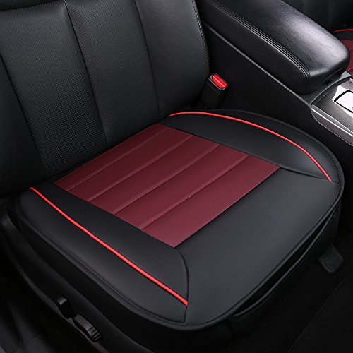 Premium PU Leather Car Seat Cover - 1 Pack Front Seat Protector for Sedan, Hatchback & SUV | Waterproof & Comfortable Cushion Pad | Perfect for Daily Commute, Road Trips & Family Travel