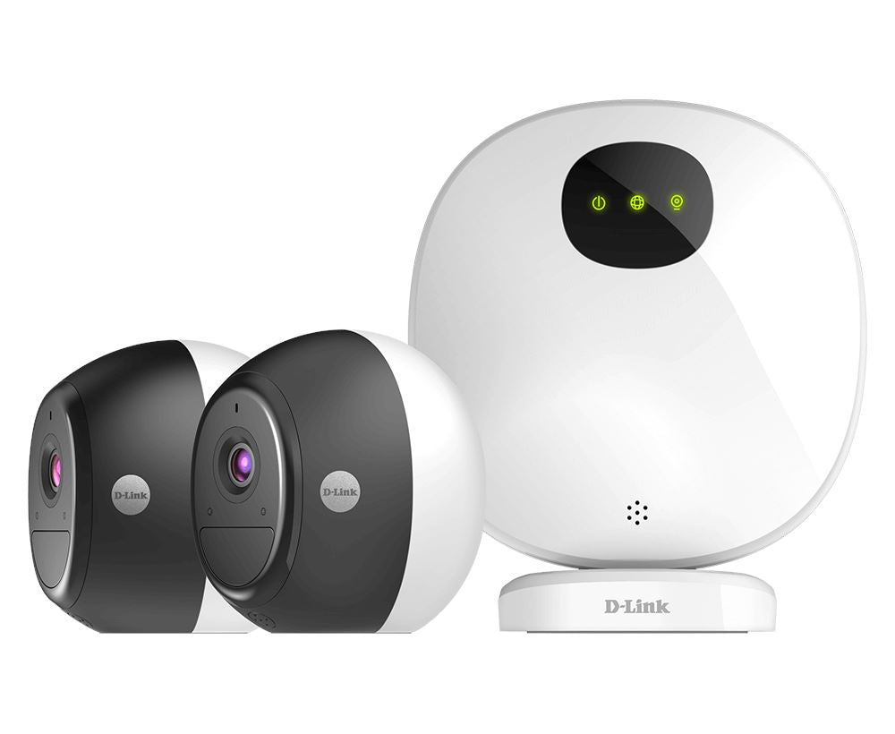 D-Link DCS-2802KT Wireless Security Camera Kit - 1080p HD, Night Vision, 2-Way Audio, Weatherproof for Indoor/Outdoor Use - Perfect for Home & Business Surveillance (Pre-Order)