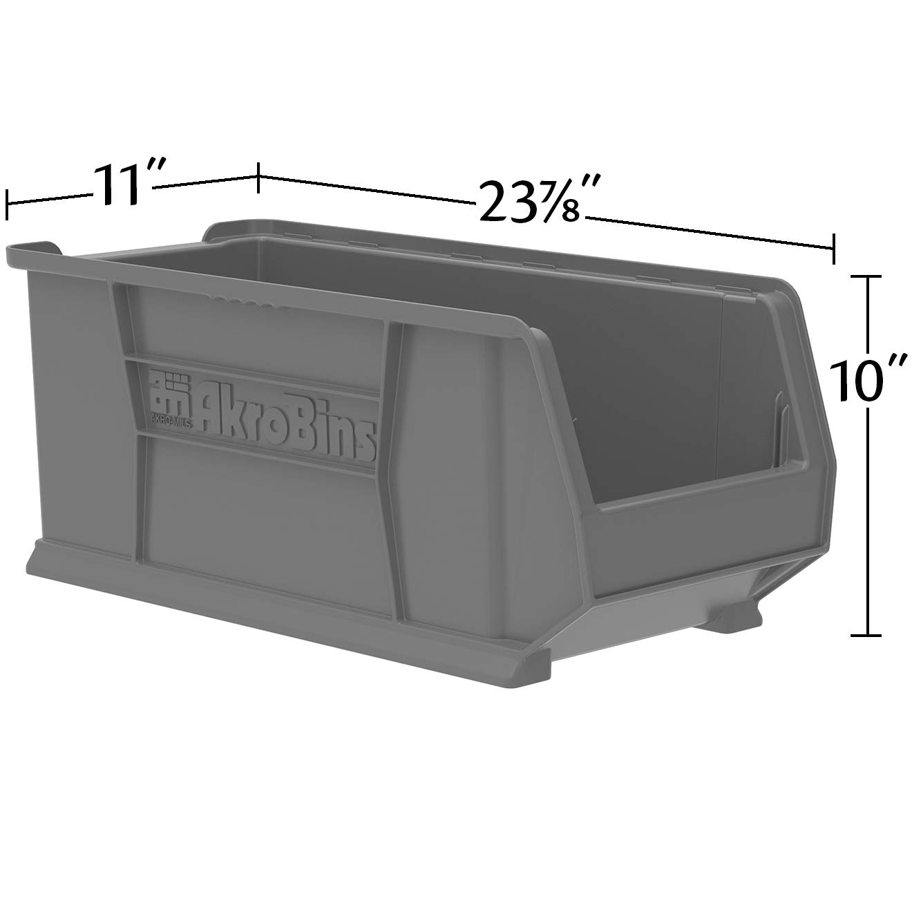 Akro-Mils 30287 Large Stackable Plastic Storage Bins - 24