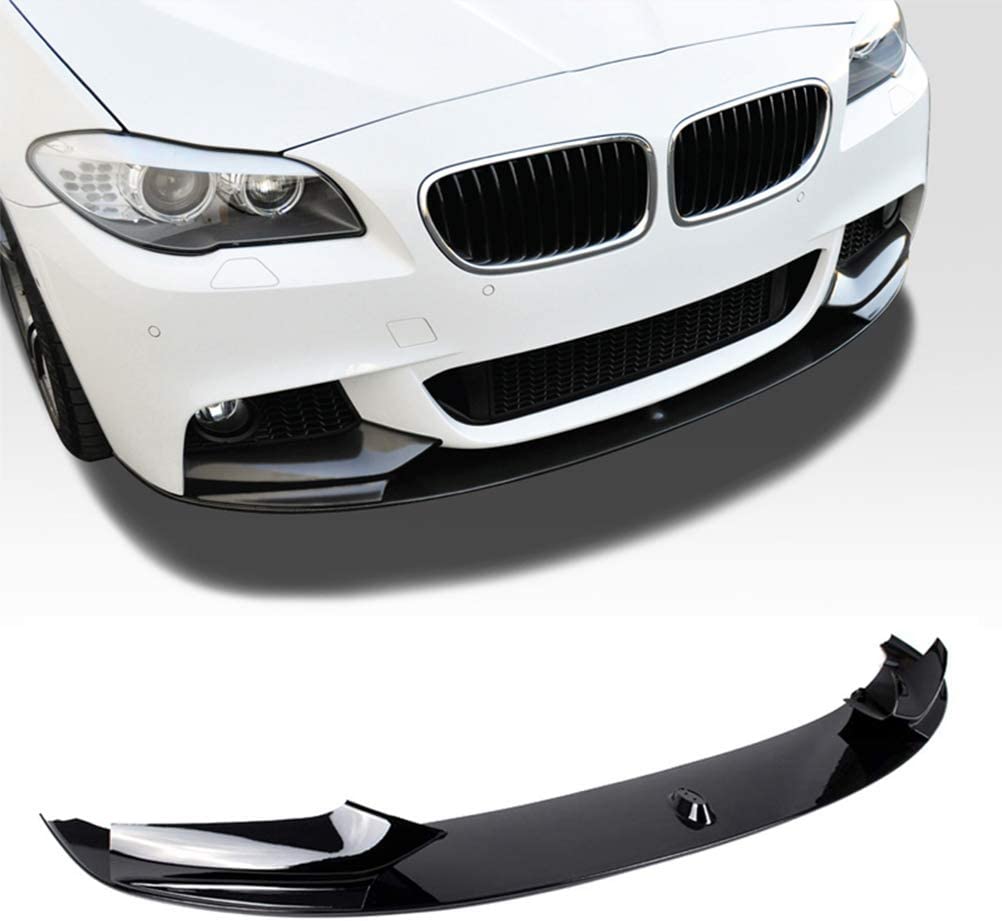 2011-2016 BMW 5 Series F10 M Sport Front Bumper Lip Splitter - Unpainted ABS Plastic Spoiler for Enhanced Aerodynamics & Sporty Look - Perfect for Car Enthusiasts & Performance Upgrades