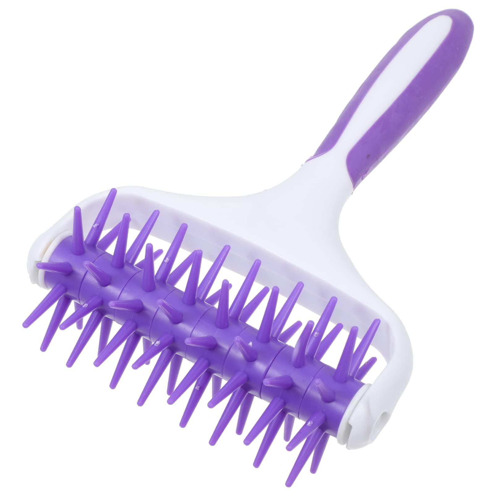 Hemoton 1pc Purple Plastic Pizza Dough Roller with Hole Punch - Pizza Wheel, Dough Sheeter, Pastry Roller for Bread, Cookies & Cakes - Essential Baking Utensil for Perfect Pizza Crust & Pastries - Ideal for Home Bakers & Professional Kitchens
