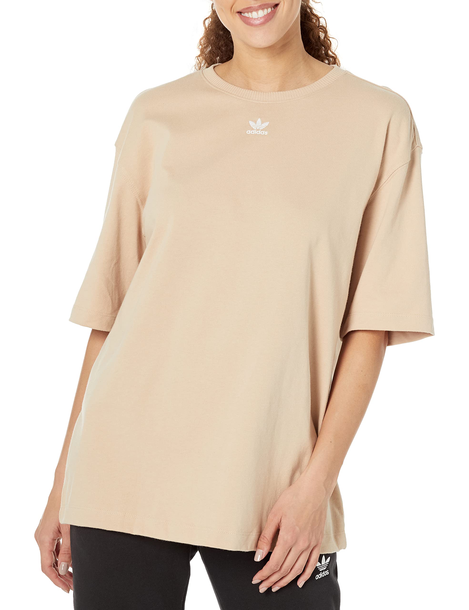 Adidas Originals Women's Loungewear Adicolor Essentials Tee - Soft Cotton Casual T-Shirt for Women | Perfect for Yoga, Gym, and Everyday Wear