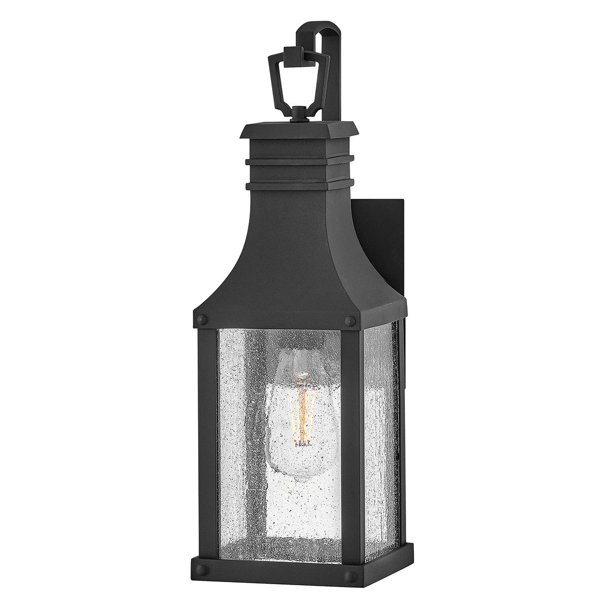 Beacon Hill 1/2lt Small/Medium Outdoor Wall Lantern - Museum Black E27 IP44 Waterproof - Perfect for Porch, Garden, and Patio Lighting