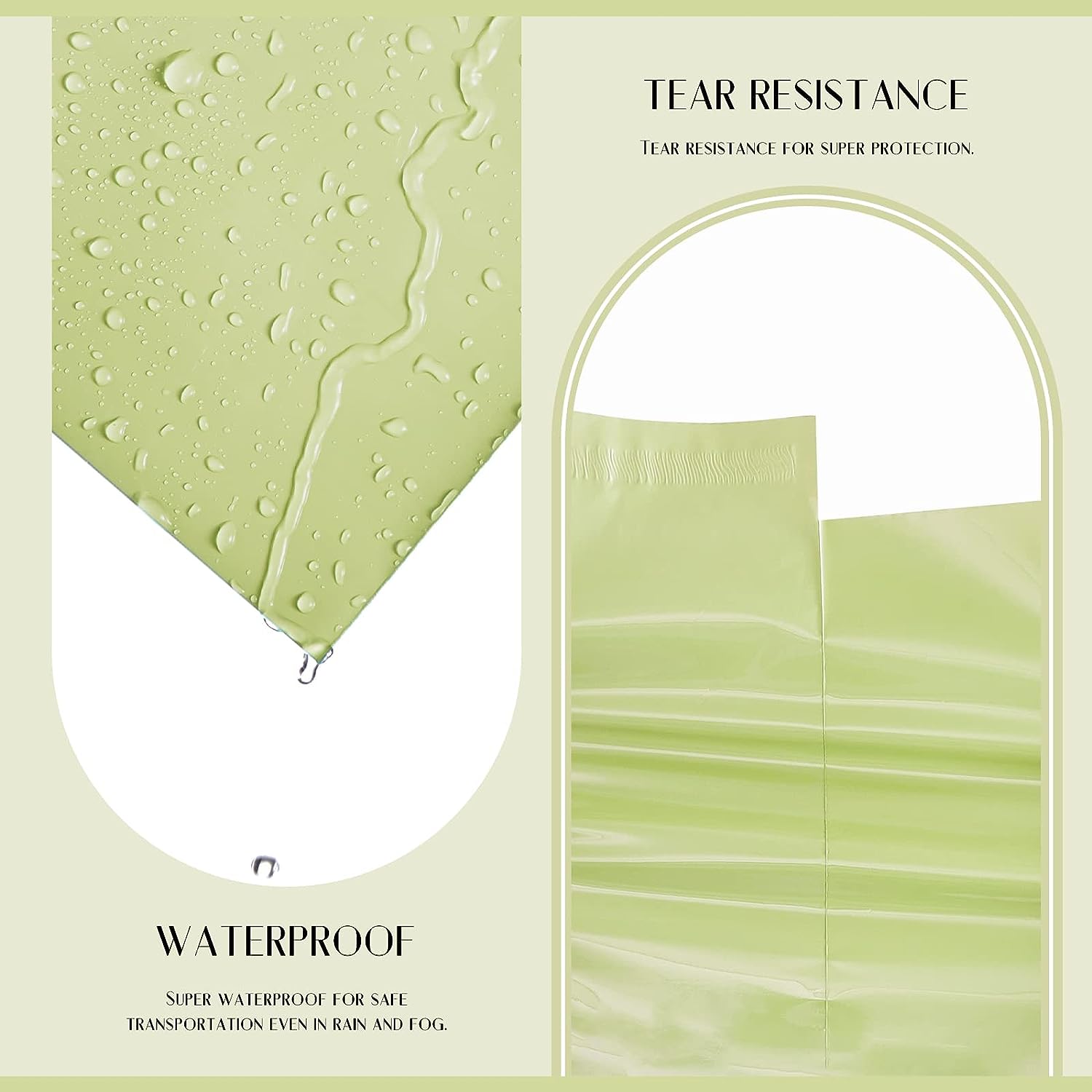 14.5x19 Inch Poly Mailer Envelope Shipping Bags - Waterproof Mailing Pouches for Ecommerce, Sharp Green | Perfect for Shipping Clothes, Books & Small Packages