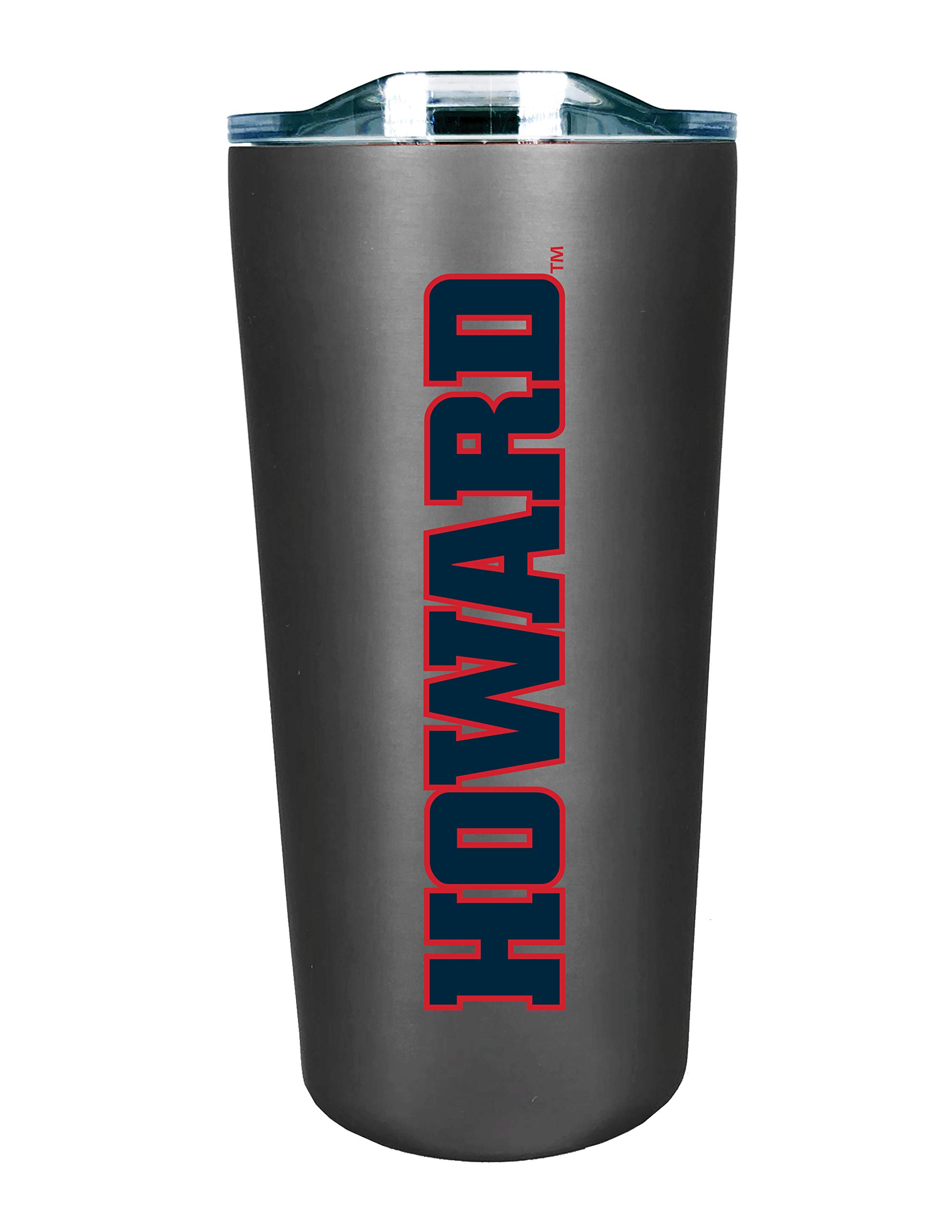 Personalized Howard University Double Walled Stainless Steel Tumbler with Soft Touch Coating - 20oz Insulated Travel Mug for Hot & Cold Drinks - Silver - Perfect for College Students, Alumni Gifts & Campus Life