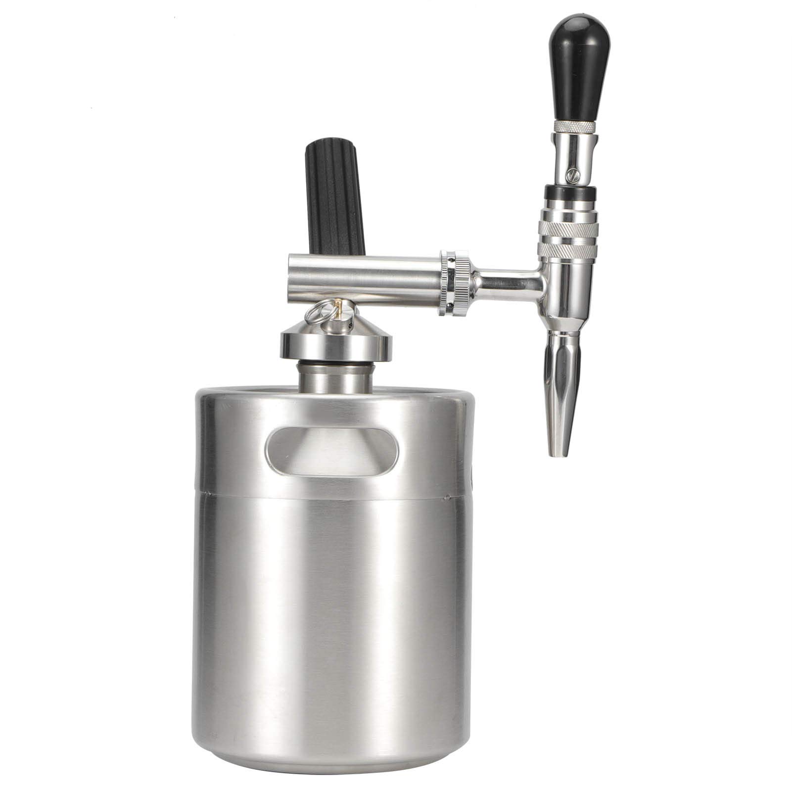 Nitro Cold Brew Coffee Maker Kit - 2L Stainless Steel Home Brew Coffee Keg with Rust-Proof Design, Easy to Clean for Camping, Hiking & Outdoor Adventures | Perfect for Nitro Coffee Lovers & Home Baristas
