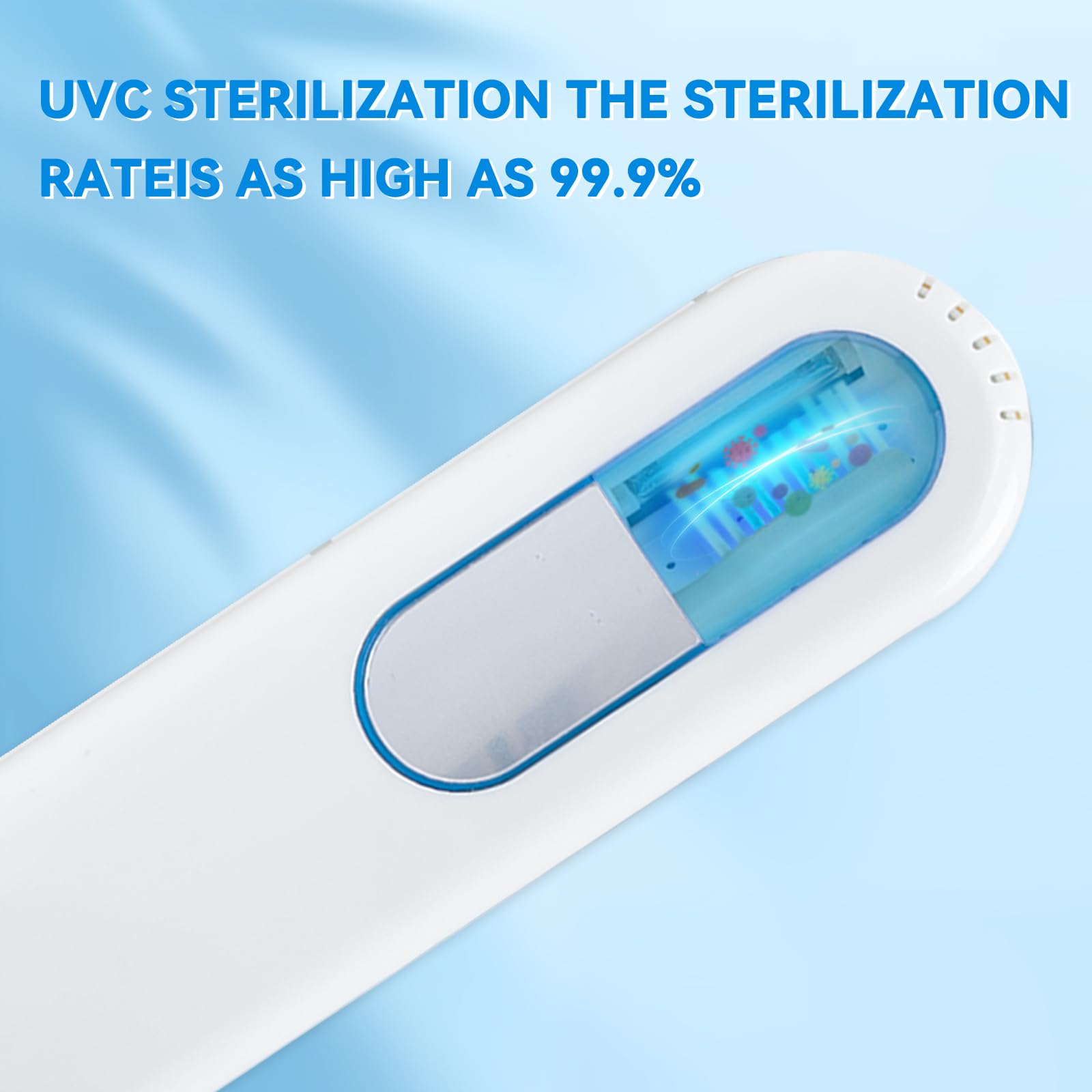 TAISHAN UV Toothbrush Sanitizer Case - Portable & Rechargeable Travel Toothbrush Holder for Electric & Manual Brushes | Home & Travel Use | Kills 99.9% Germs | Perfect for Camping, Gym & Daily Hygiene