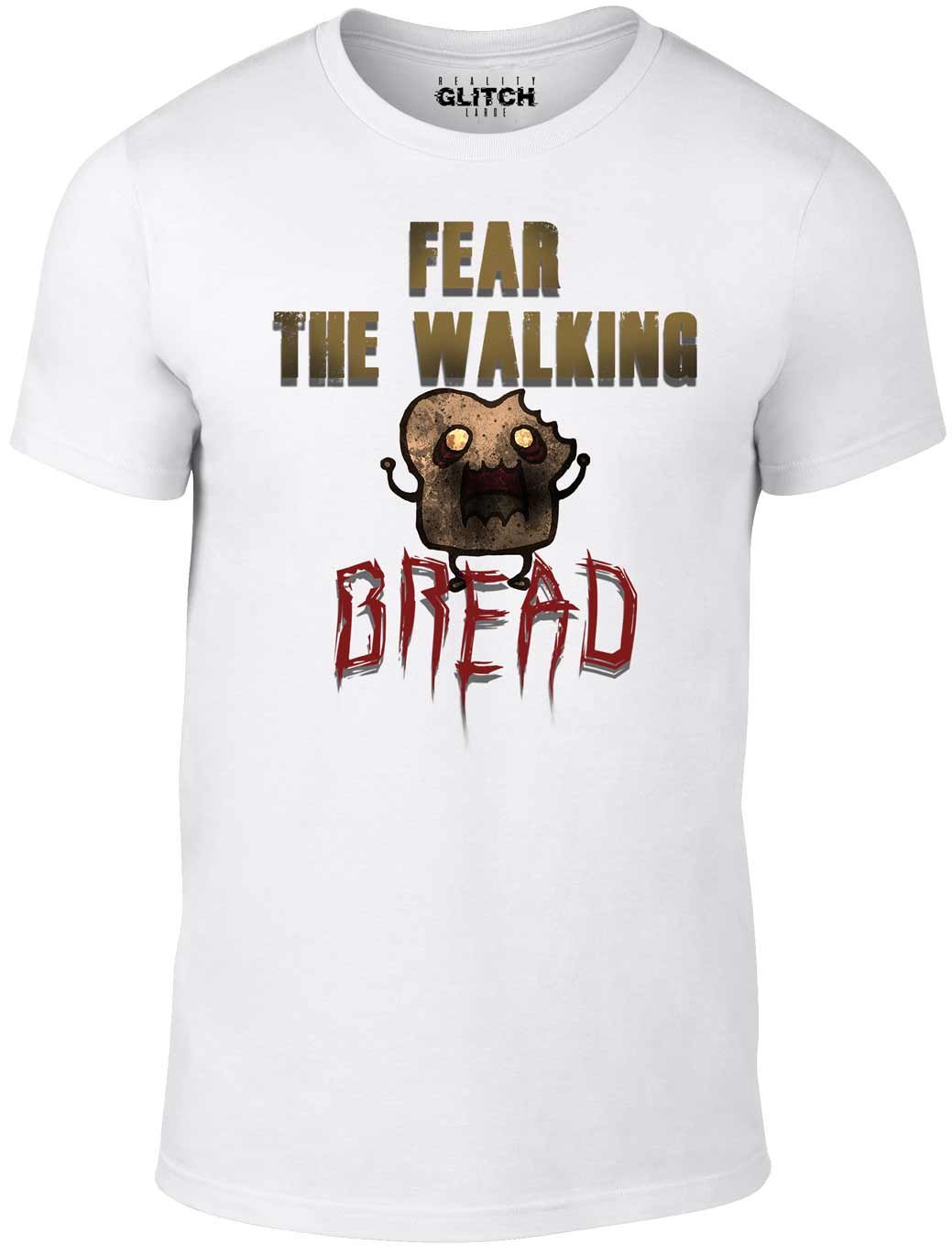 Fear The Walking Bread T-Shirt for Men - Funny Zombie Apocalypse Novelty Tee - Perfect for Halloween Costumes, Comic Con & Pop Culture Fans