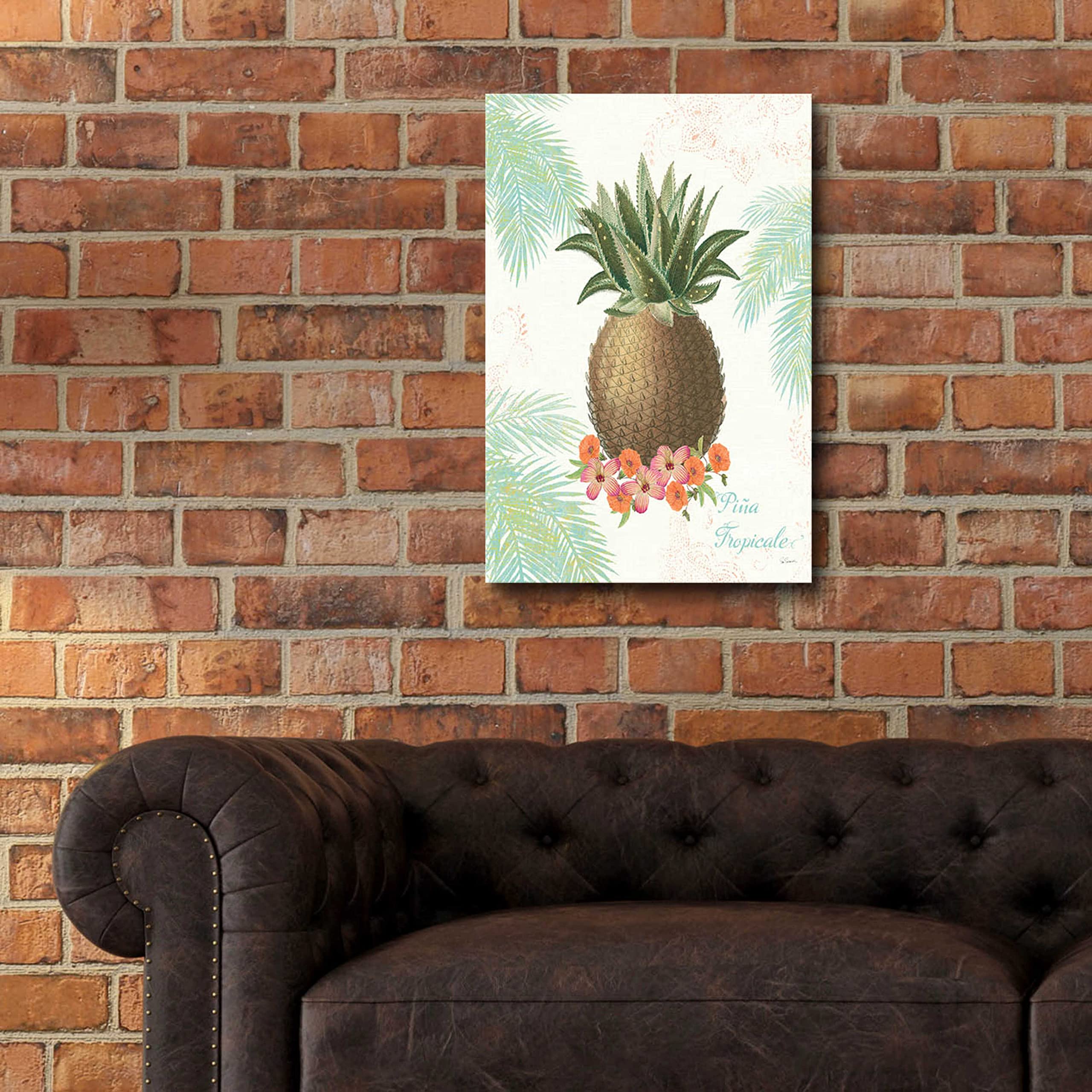 Epic Art 'Flamingo Tropicale IV' by Sue Schlabach - 16x24 Inch Vibrant Acrylic Glass Wall Decor - Tropical Flamingo Painting for Living Room, Bedroom & Office Decor