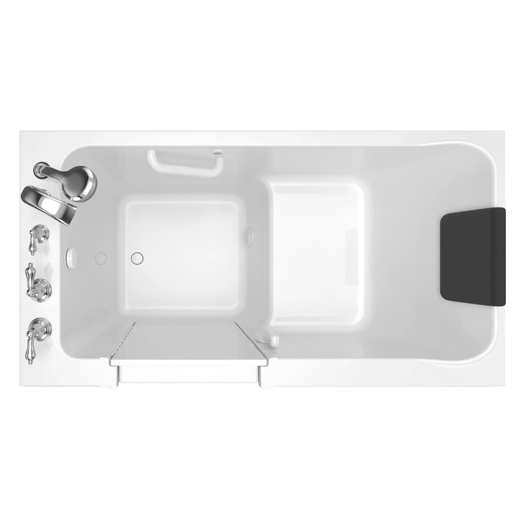 32 x 60 Inch Acrylic Walk-in Bathtub with Soaker System - Left Hand Drain & Faucet - Luxury Accessible Tub for Elderly & Mobility Needs - Perfect for Spa Relaxation & Safe Bathing