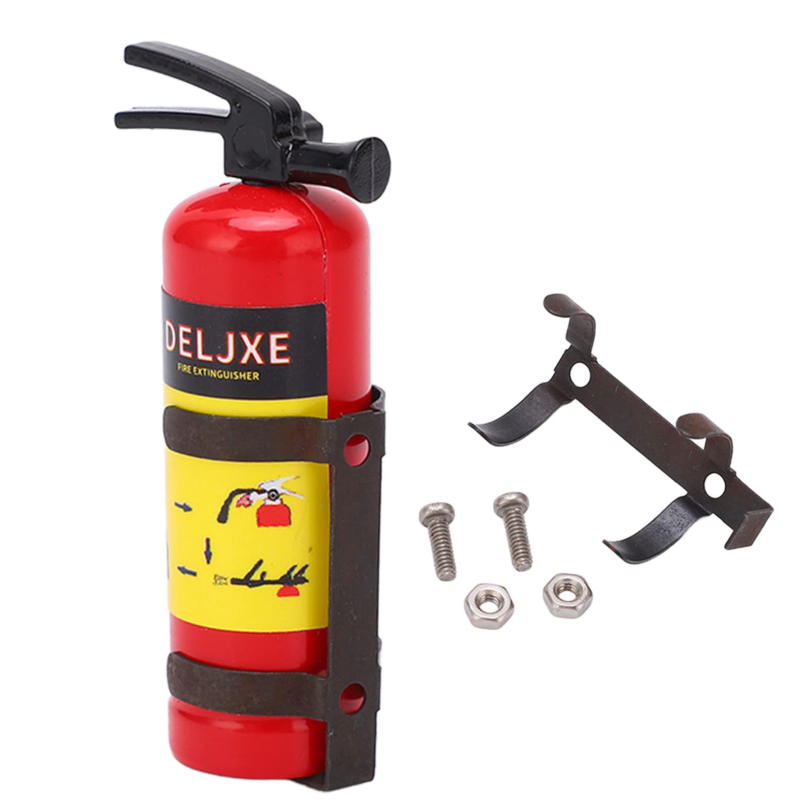 RC Fire Extinguisher - Mini Portable Lightweight Realistic Fire Extinguisher for RC Cars, Easy Installation & Removal - Perfect for RC Car Safety, Emergency Simulation & Model Displays (Red)