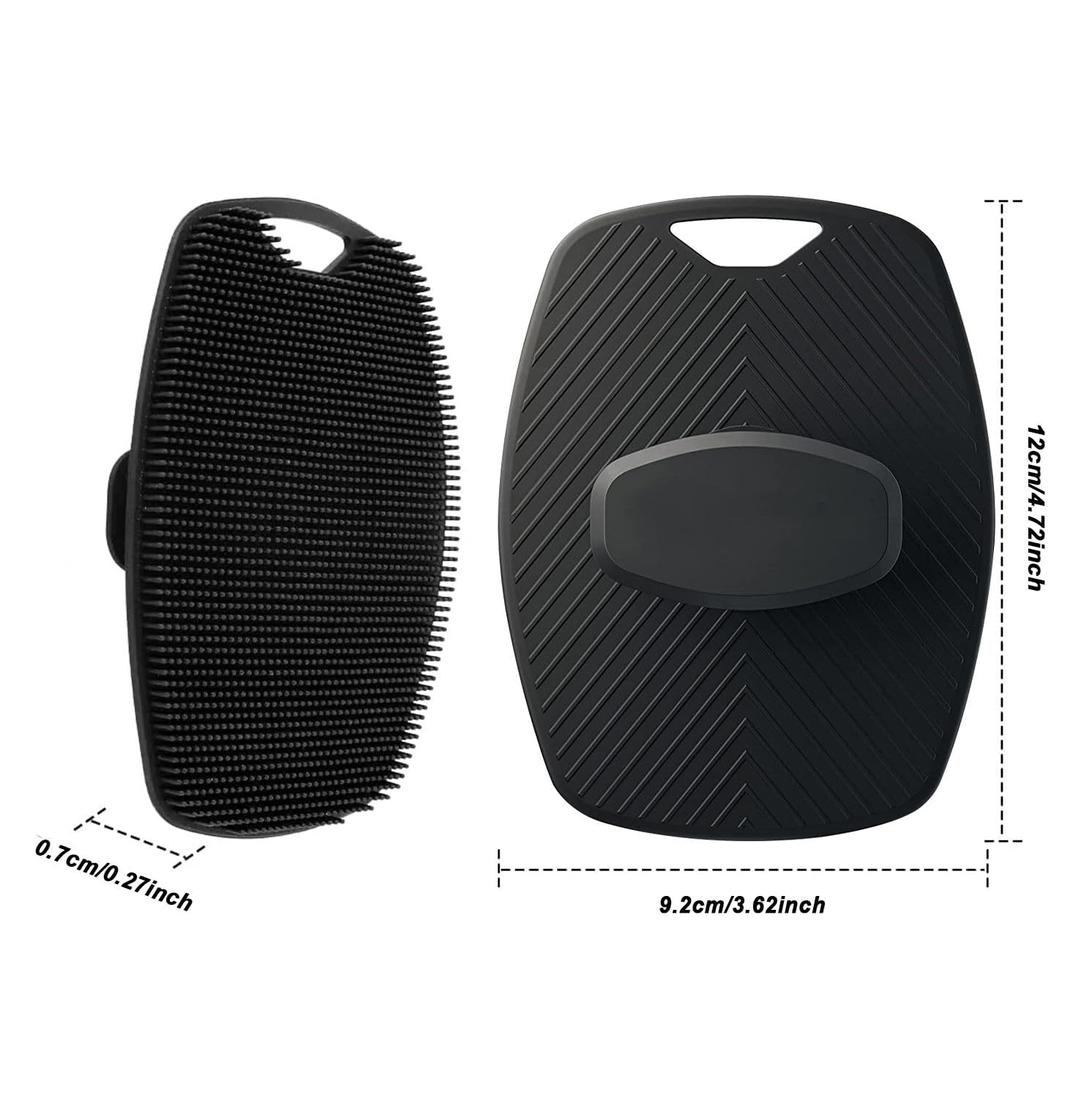 Episkey Silicone Body Scrubber - Exfoliating Shower Brush for Men & Women with No-Slip Handle - Perfect for Spa & Home Bath