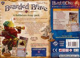 Battlelore Expansion: Bearded Brave Warriors Board Game - Epic Fantasy Strategy Game for Adults & Teens - Perfect for Game Nights & RPG Enthusiasts