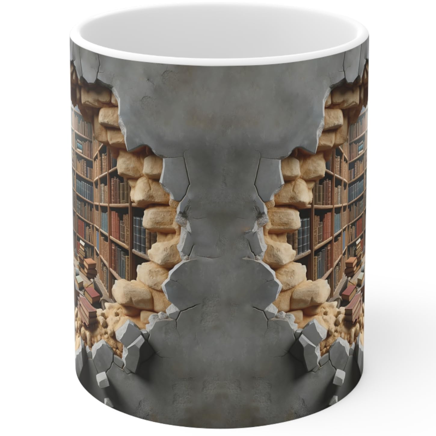 2IMT White 11 Oz Ceramic Book Lover Coffee Mug - Perfect Gift for Readers, Bookworms & Librarians - Great for Reading Nooks, Book Clubs & Cozy Home Libraries