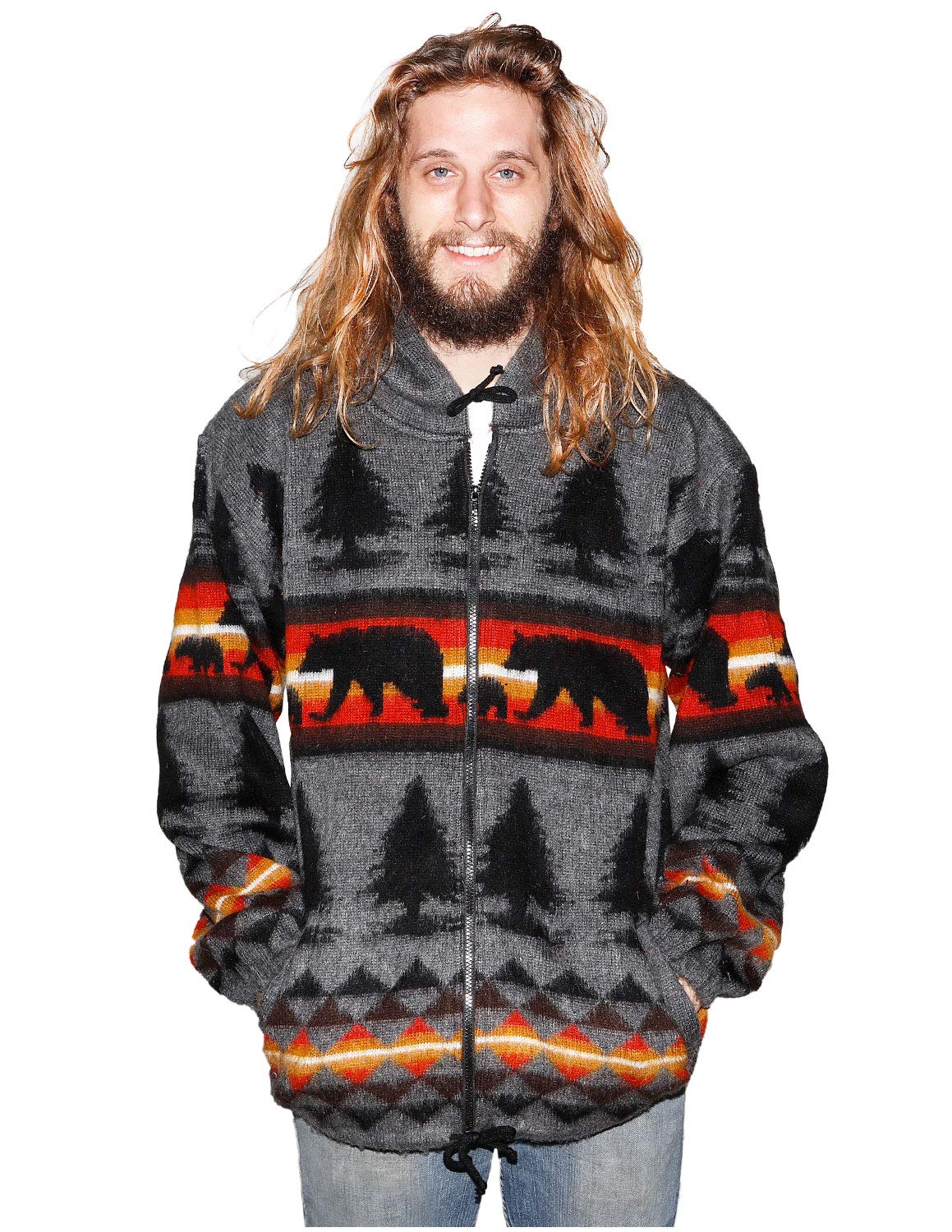 Earth Ragz Alpaca Style Zip Up Sweater Hoodie Jacket - Cozy Winter Pullover for Women & Men | Perfect for Outdoor Activities, Casual Wear & Travel