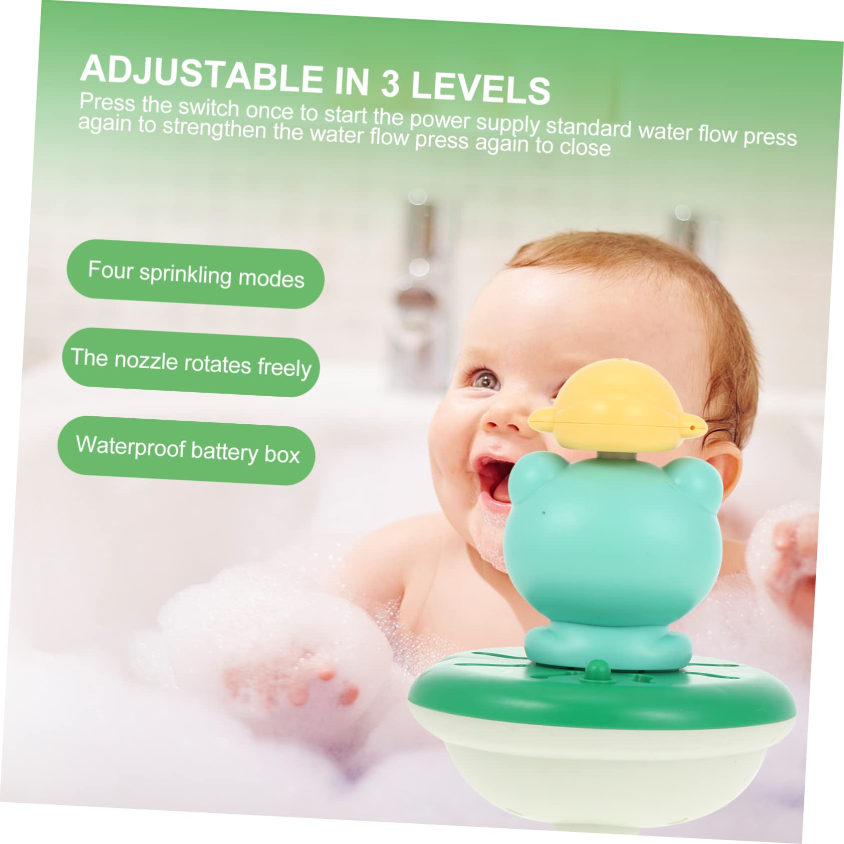 BCOATH 2 Sets Baby Frog Bath Toys - Safe Plastic Bathtub Toys for Infants & Toddlers - Fun Water Play for Kids in Tub or Pool