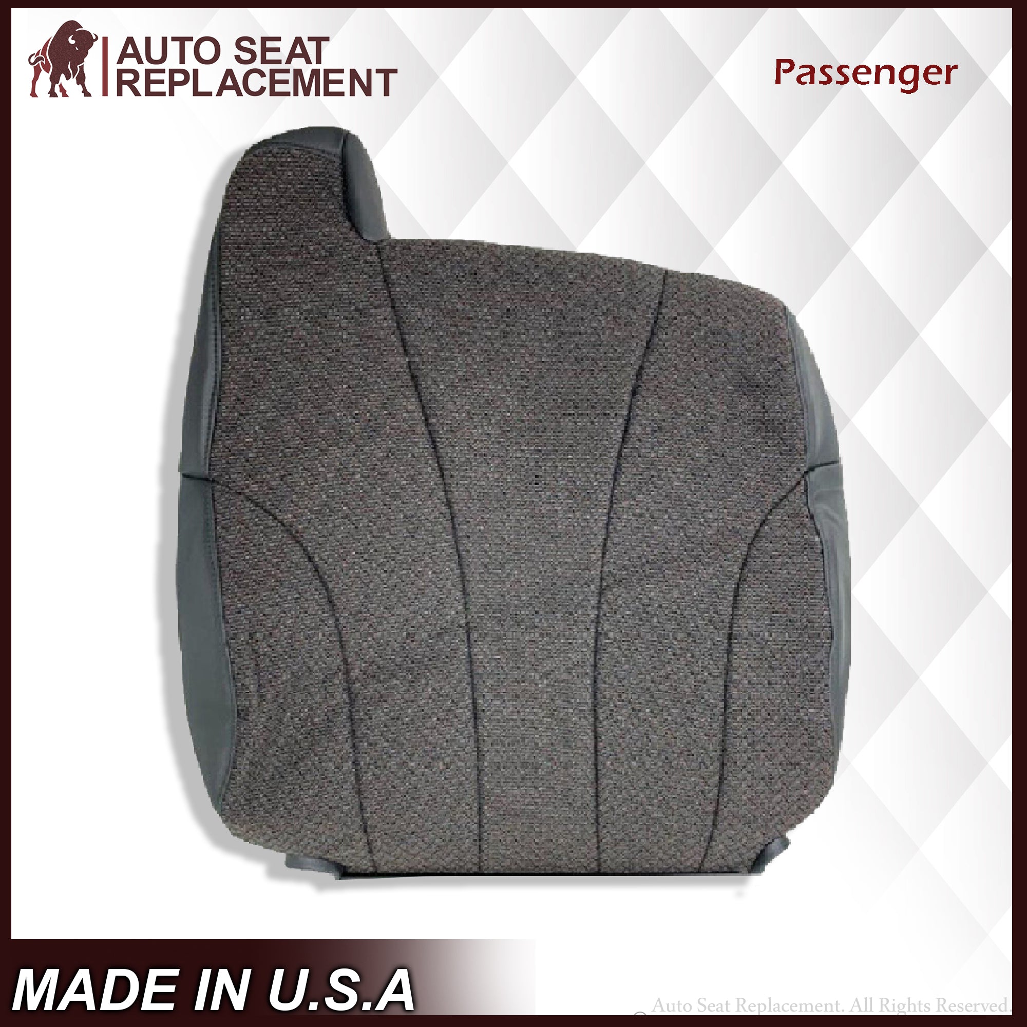 1999-2002 Chevy Silverado Work Truck Seat Covers - Dark Gray Cloth Interior Upgrade for Heavy-Duty Protection | Perfect for Construction, Farming & Off-Road Use