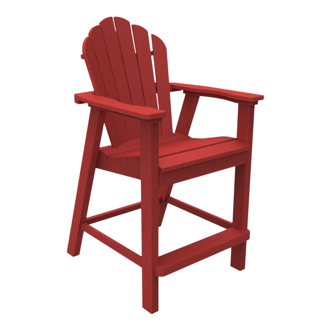 Adirondack Classic Balcony Chair - Durable Outdoor Patio Furniture for Garden, Deck, Porch & Backyard Relaxation