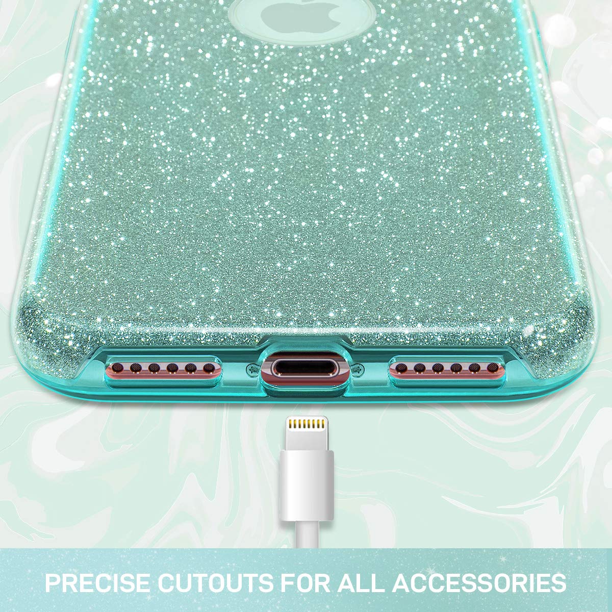 MILPROX Glitter Phone Case for iPhone Xs - Sparkly Bling Protective Cover with 3-Layer Hybrid Design | Perfect for Parties, Events & Everyday Glam Style