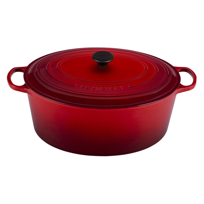 Le Creuset 13.9L French Oven Goose Pot - Cerise Red Enameled Cast Iron Dutch Oven for Roasting, Braising & Baking | Perfect for Soups, Stews & Family Dinners