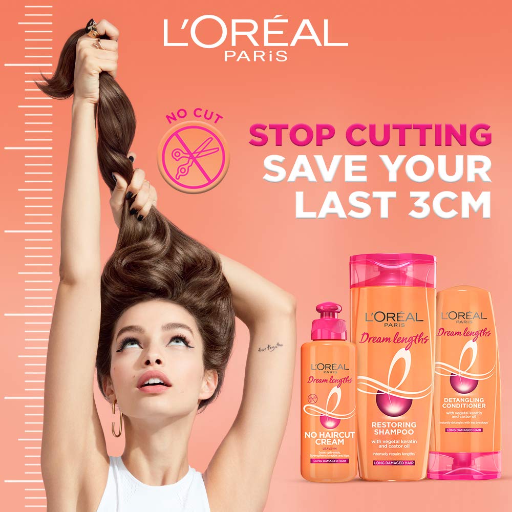 L'Oreal Paris Rapid Reviver 6 Oil Nourish Deep Conditioner 180ml & Dream Lengths Conditioner 192.5ml - Hair Repair & Hydration for Dry, Damaged Hair - Perfect for Daily Use & Salon-Quality Results at Home