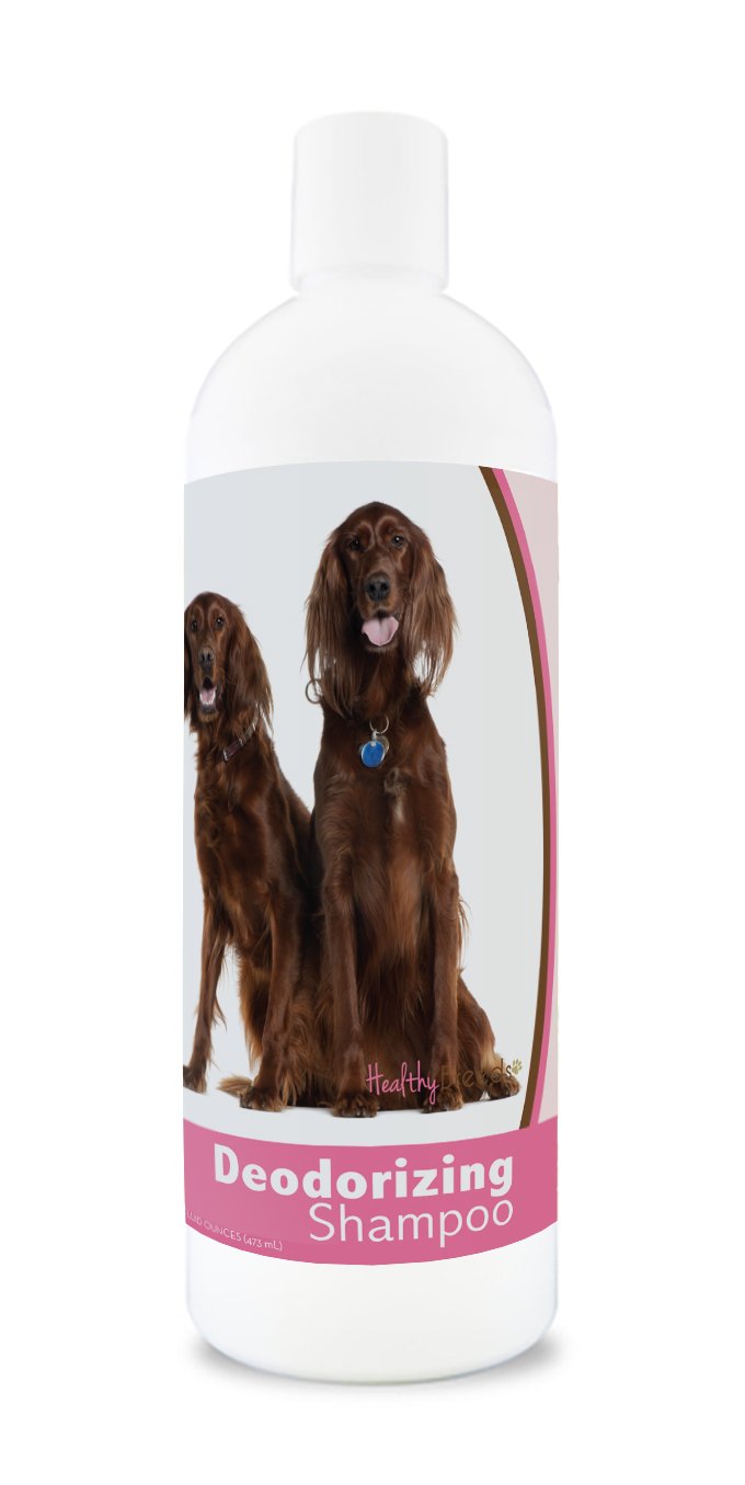 Healthy Breeds Irish Setter Deodorizing Shampoo for Dogs - 16 oz | pH Balanced, Hypoallergenic Formula | Eliminates Odors & Moisturizes Skin | Perfect for Bathing & Grooming at Home or Professional Use