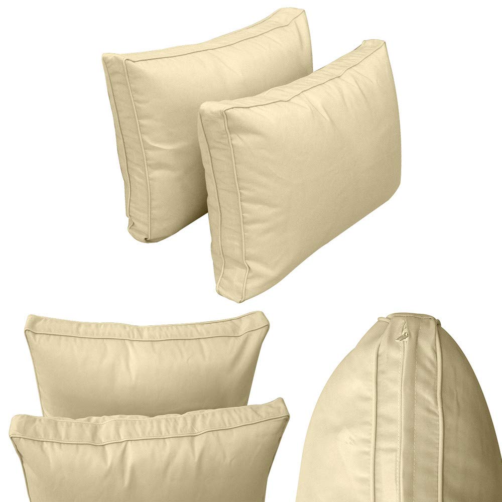 Prolinemax Style1 5-Piece Crib Size Outdoor Daybed Set with Mattress, Cushion & Bolster Pillow - Perfect for Patio, Garden, and Poolside Relaxation AD103