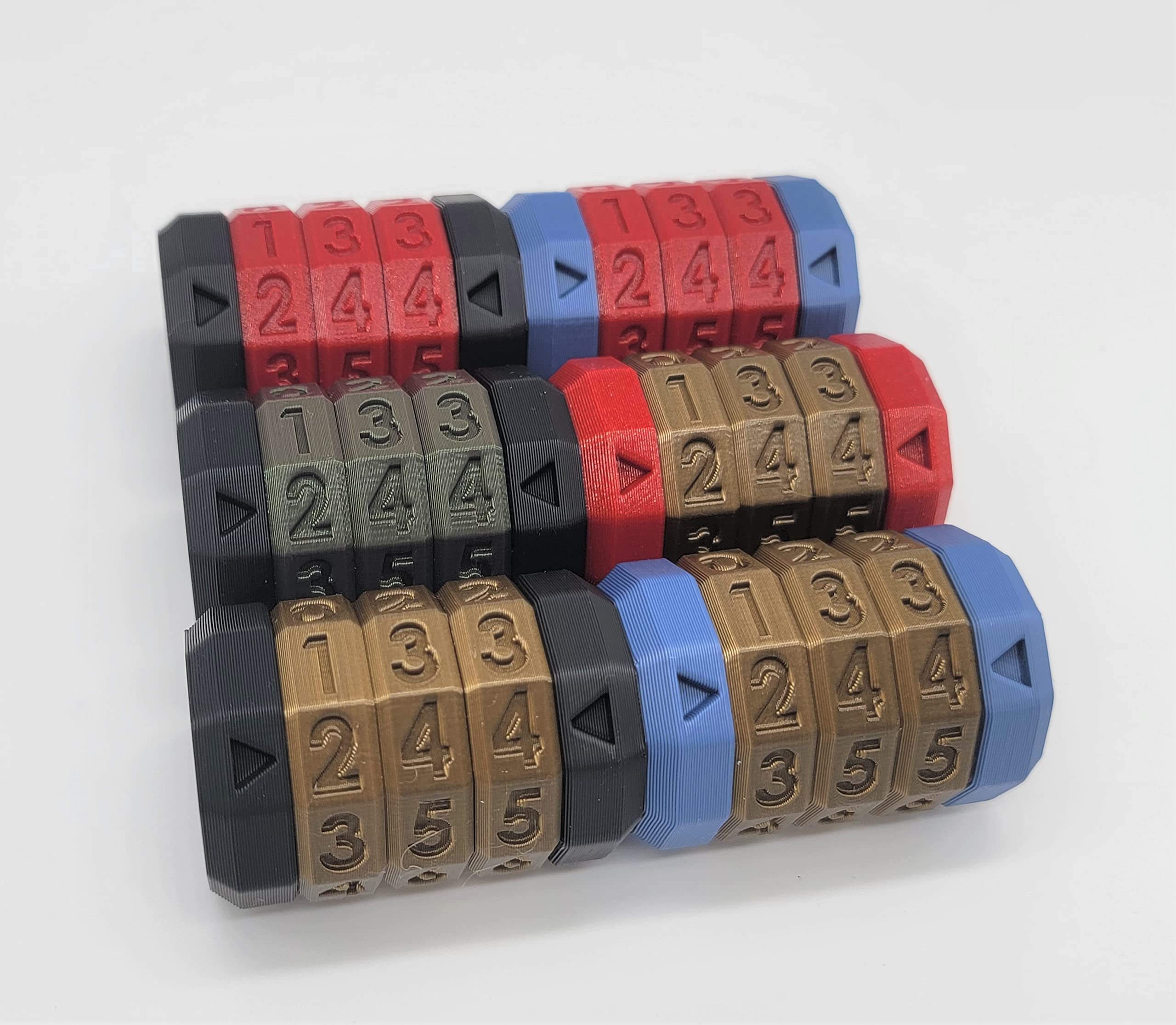 MTG Life Counter - 3 Ring Spindown Dice (Black Bronze, 3 Dial) for Magic: The Gathering Players - Perfect for Tournaments, Casual Play & Collectors